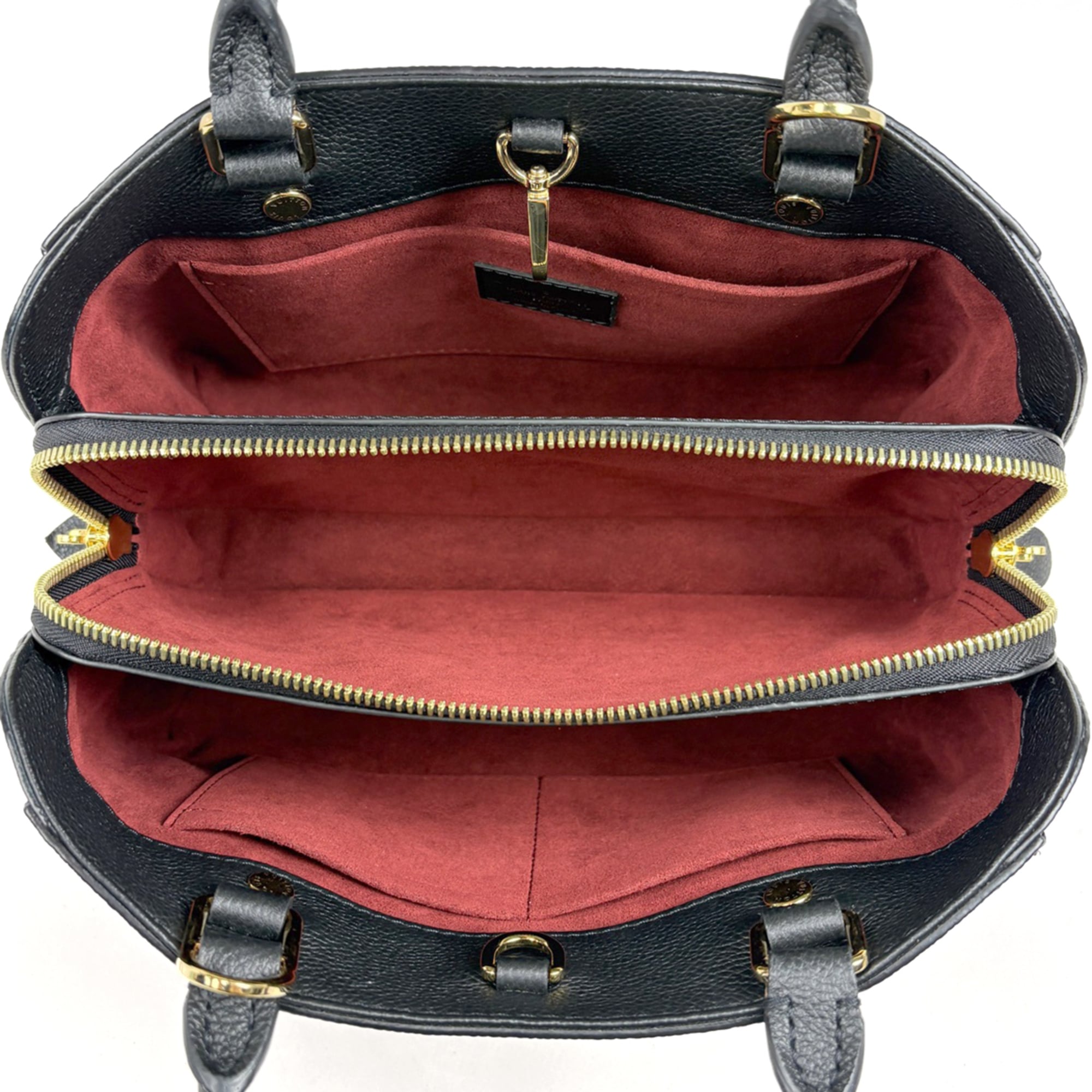 Louis Vuitton Beige Black Monogram Empreinte Handbag (Pre-Owned)