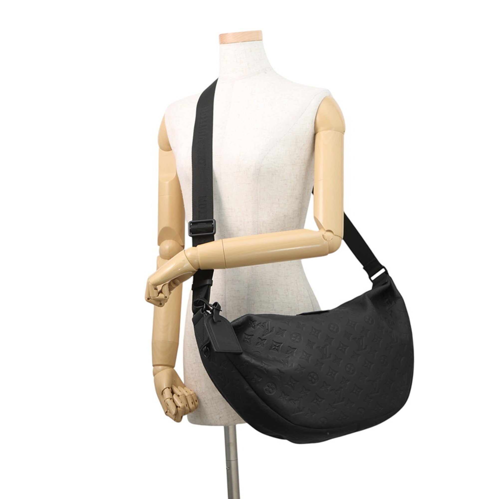 Louis Vuitton Monogram Shadow Black Noir Monogram Shadow Shoulder Bag (Pre-Owned)