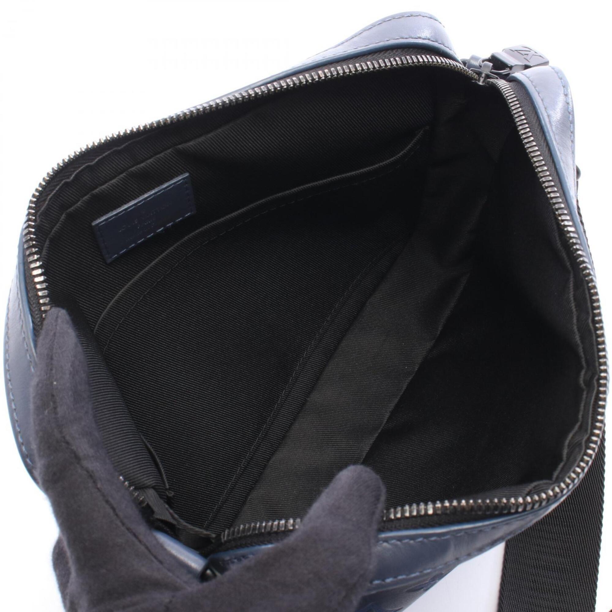 Louis Vuitton Navy Monogram Shadow Handbag Shoulder Bag (Pre-Owned)