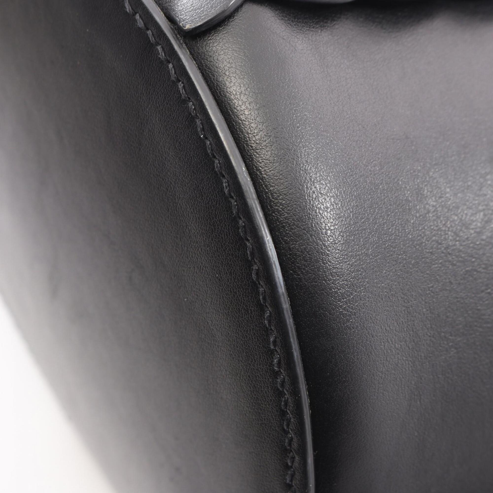 Miu Miu Black Leather Handbag Pouch (Pre-Owned)