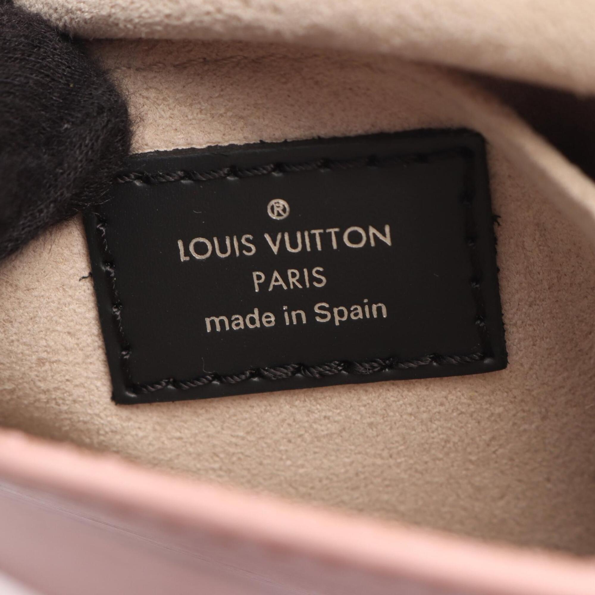 Louis Vuitton Black Pink Rose Ballerine Epi Leather Handbag (Pre-Owned)