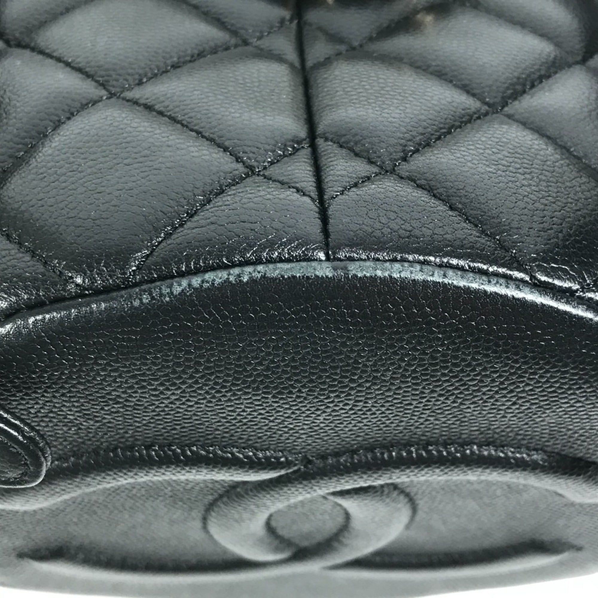 Chanel Black Grained Calfskin Backpack (Pre-Owned)