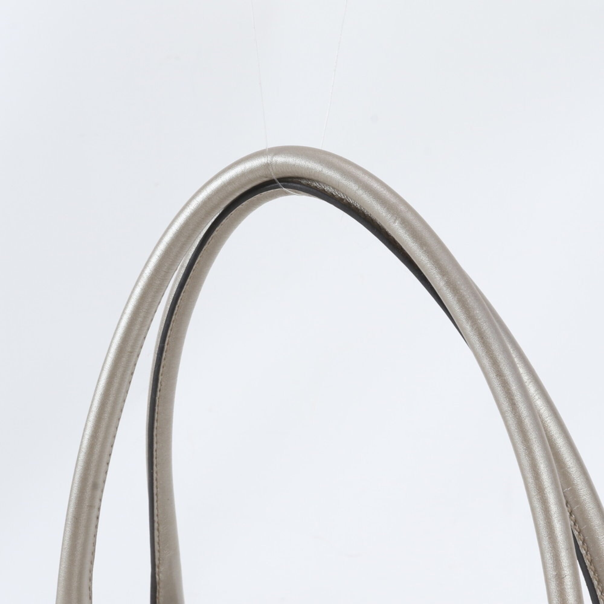 Gucci Leather Coated Canvas Handbag Shoulder Bag Tote Bag (Pre-Owned)