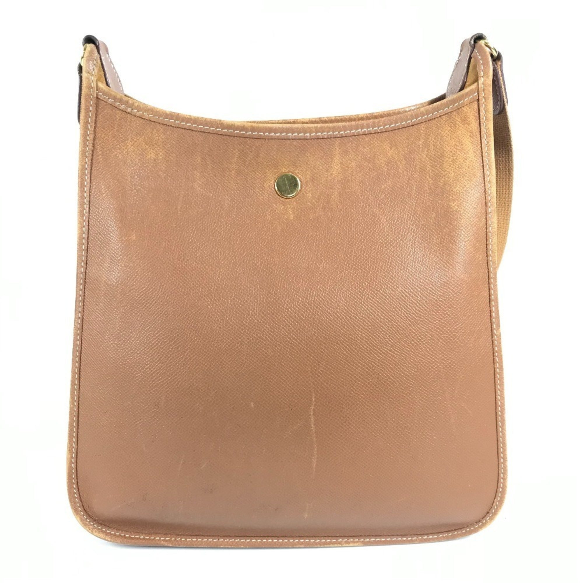 Hermes Brown Leather Shoulder Bag (Pre-Owned)