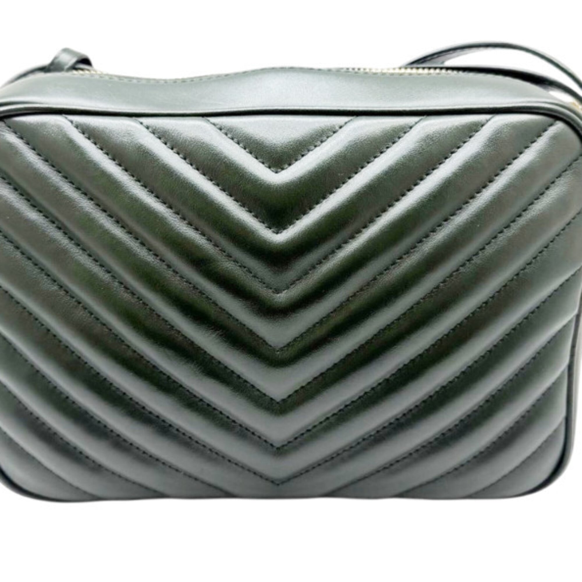 Saint Laurent Green Leather Shoulder Bag (Pre-Owned)