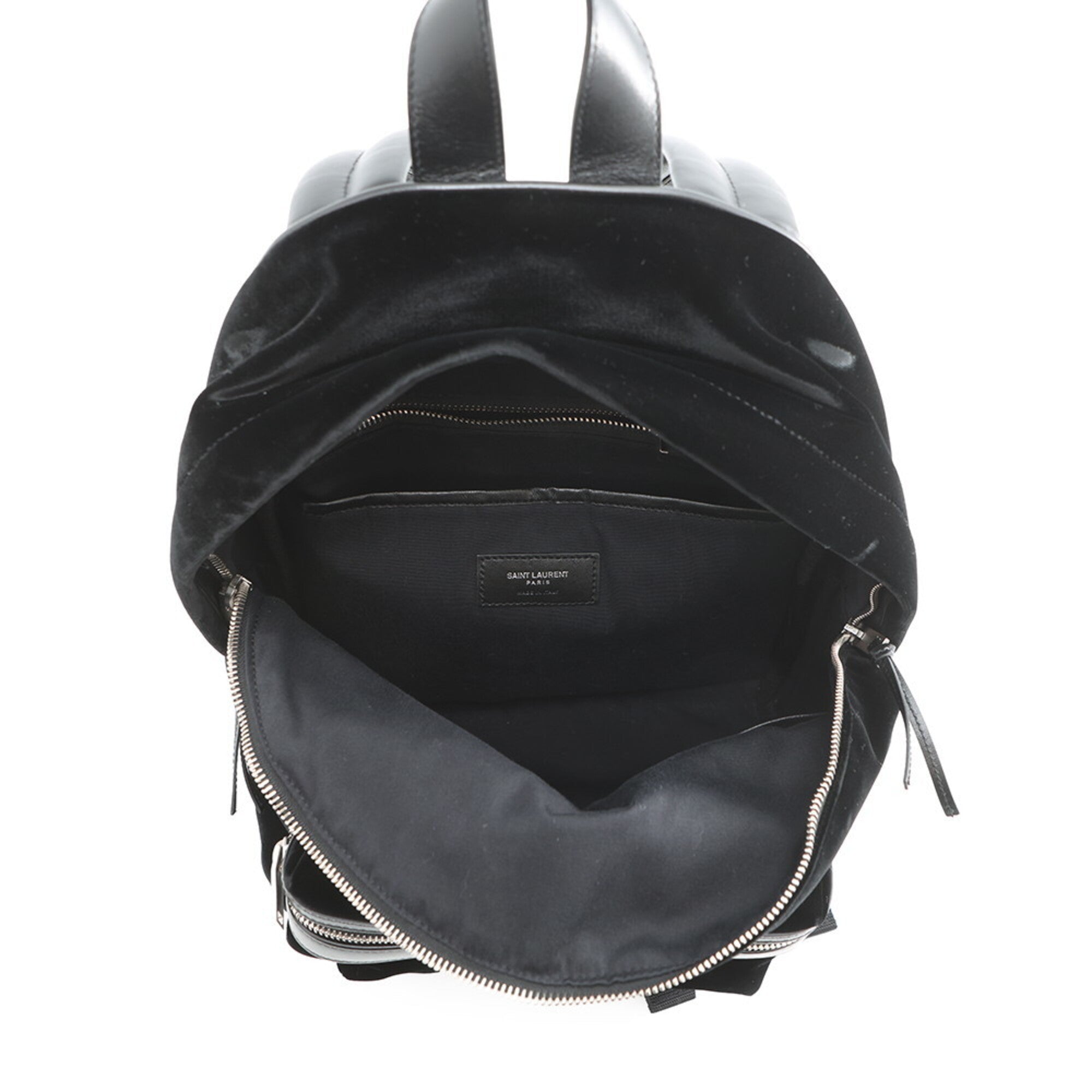 Yves Saint Laurent Black Leather Backpack (Pre-Owned)