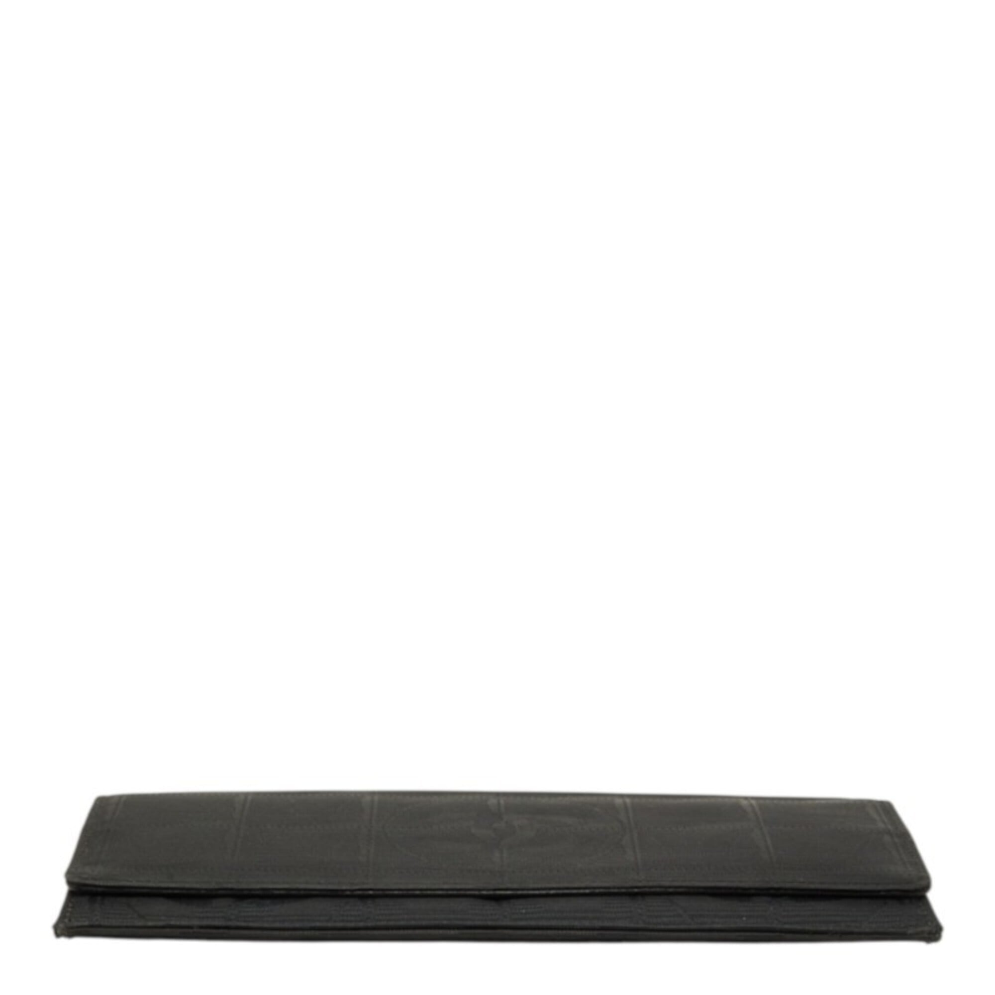Chanel Black New Travel Line Long Wallet (Tri-Fold) (Pre-Owned)