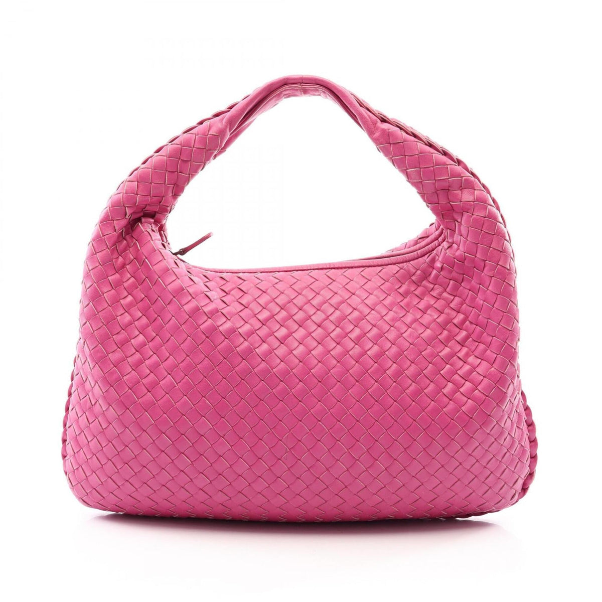 Bottega Veneta Pink Leather Handbag Shoulder Bag (Pre-Owned)