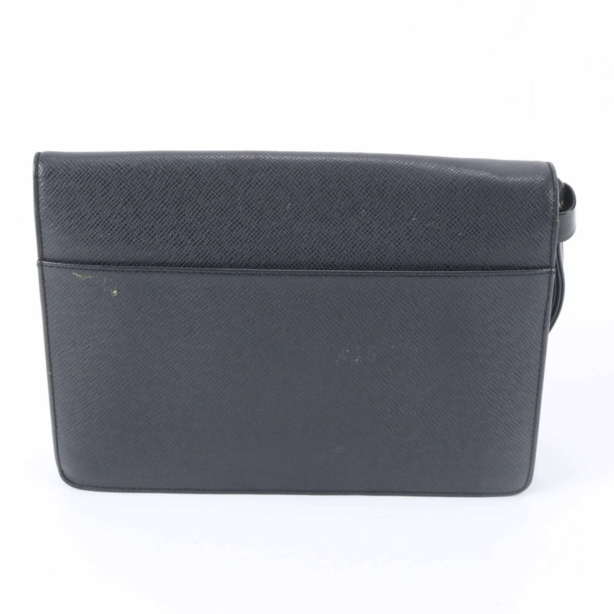 Louis Vuitton Ardoise Taiga Leather Handbag Pouch (Pre-Owned)