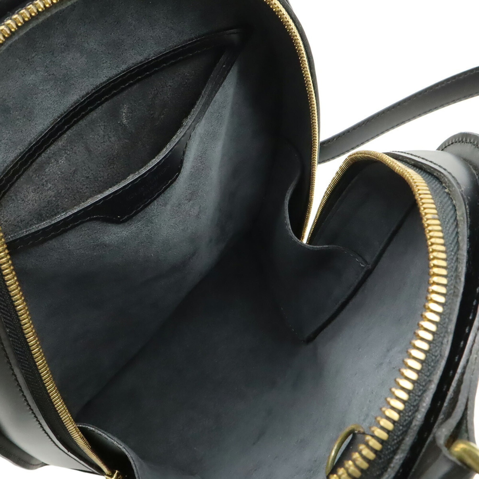 Louis Vuitton Black Noir Epi Leather Backpack Shoulder Bag (Pre-Owned)
