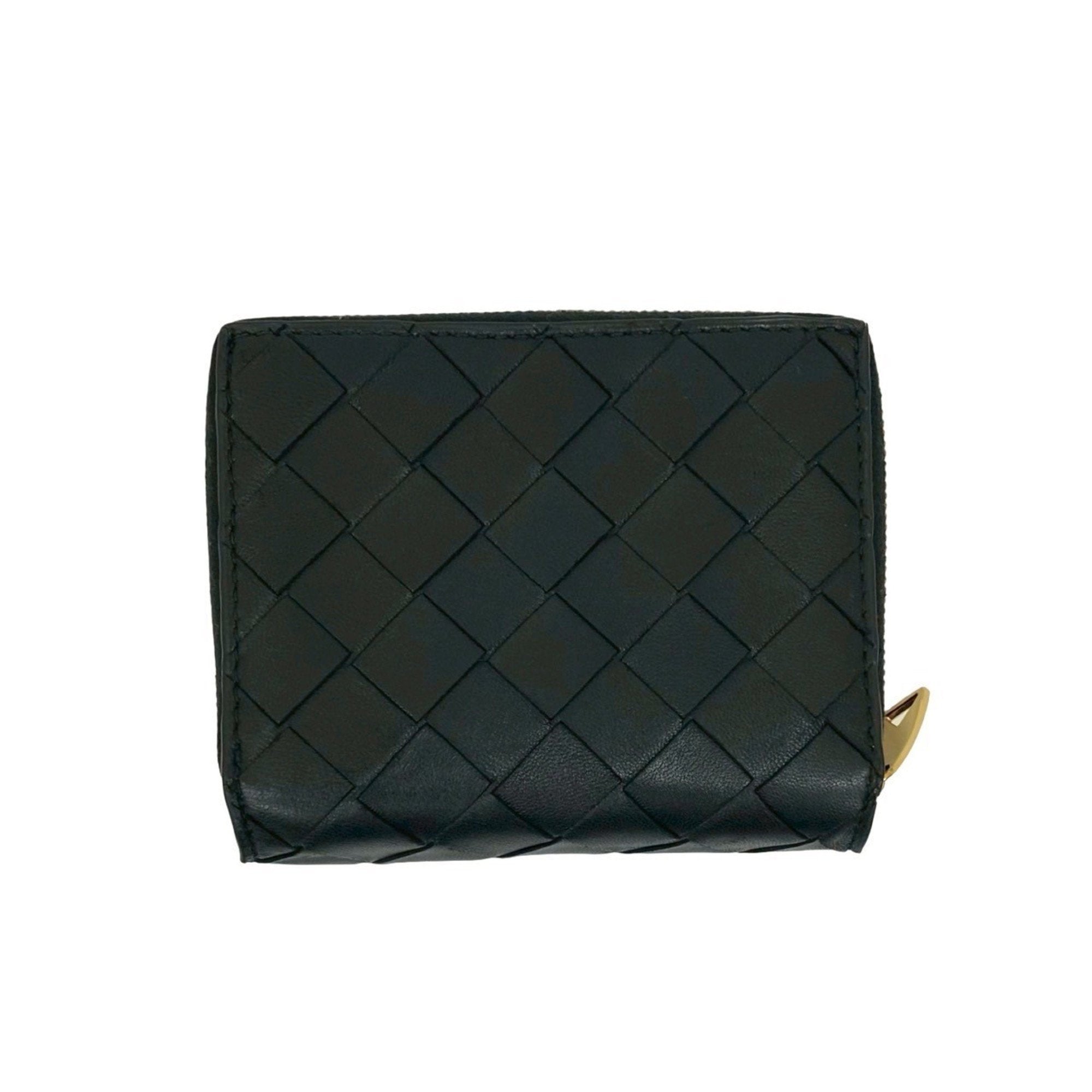 Bottega Veneta Black Leather Wallet (Bi-Fold) (Pre-Owned)