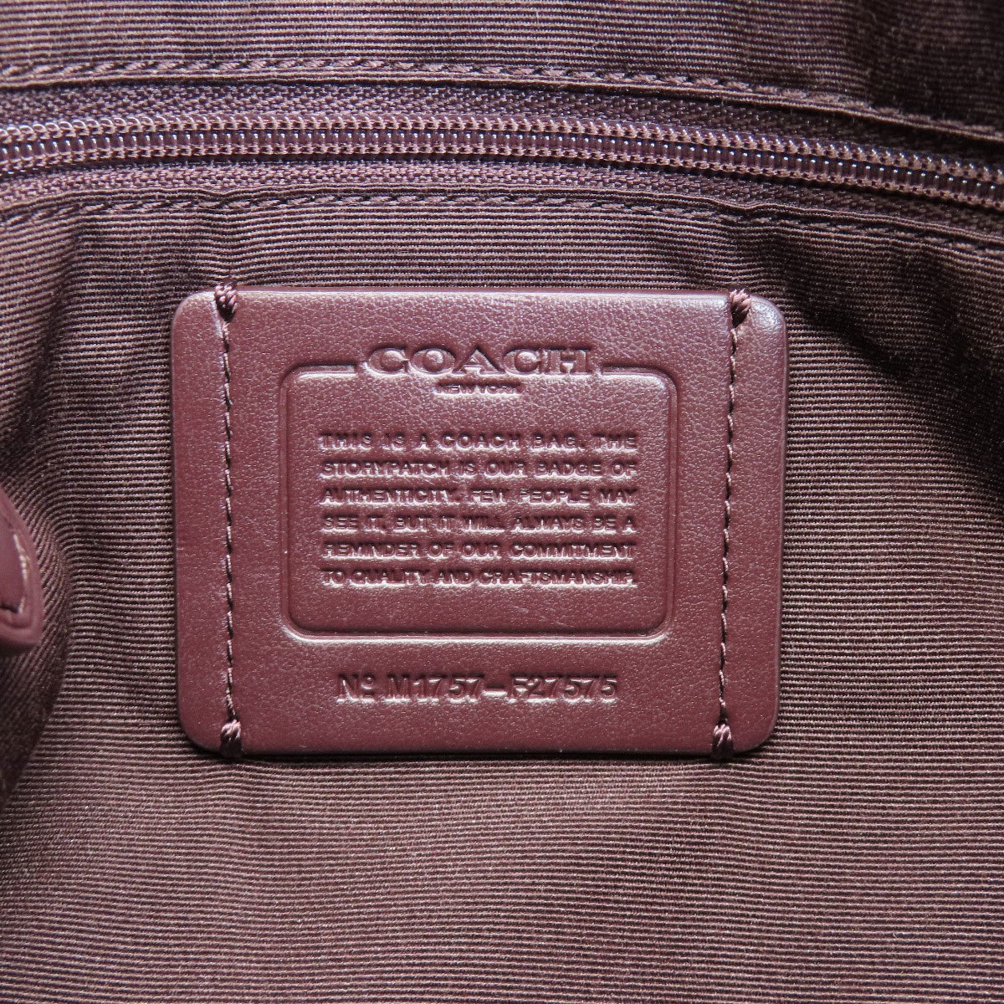 Coach Black Canvas Tote Bag (Pre-Owned)