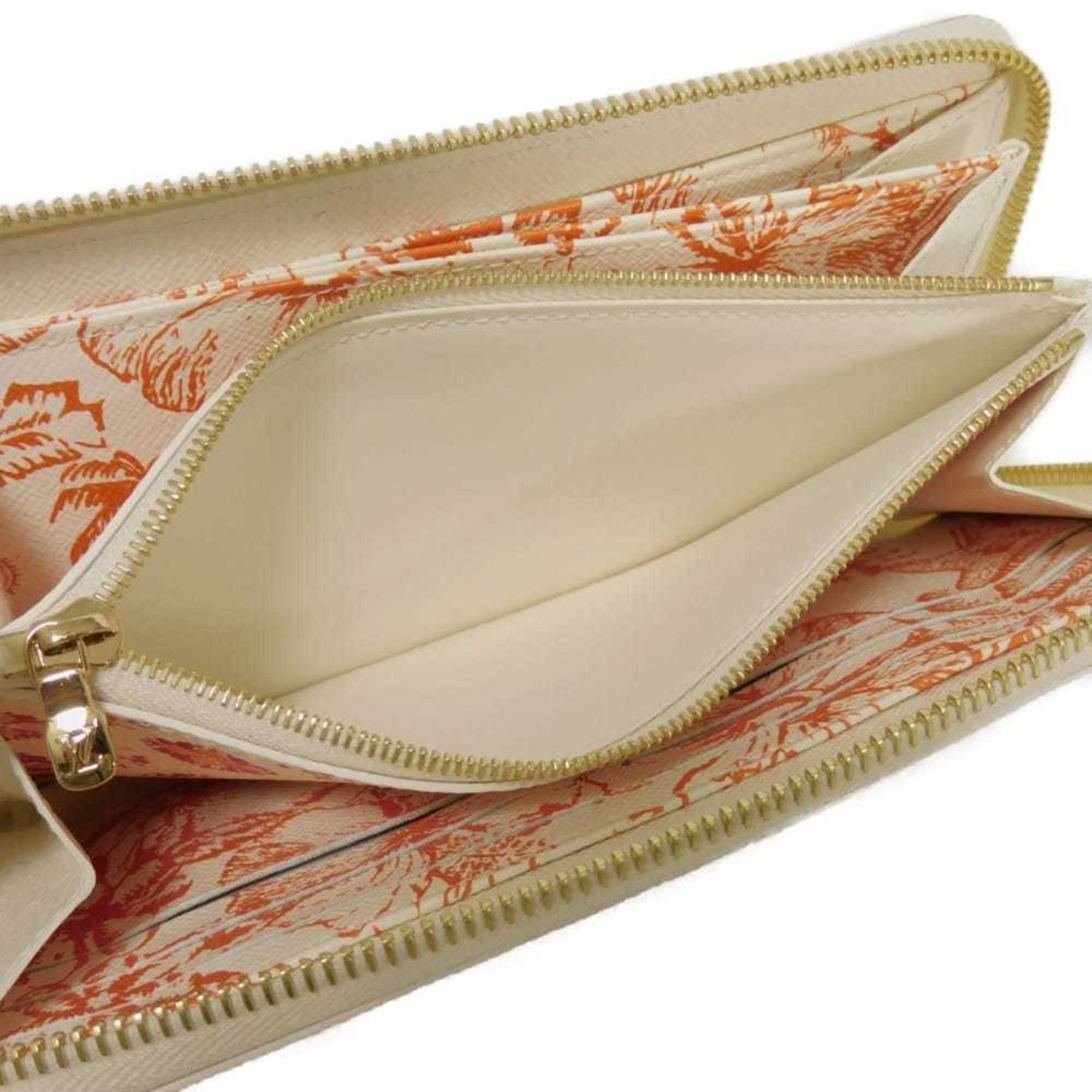 Louis Vuitton Coral Color Monogram Pink White Monogram Long Wallet (Bi-Fold) (Pre-Owned)