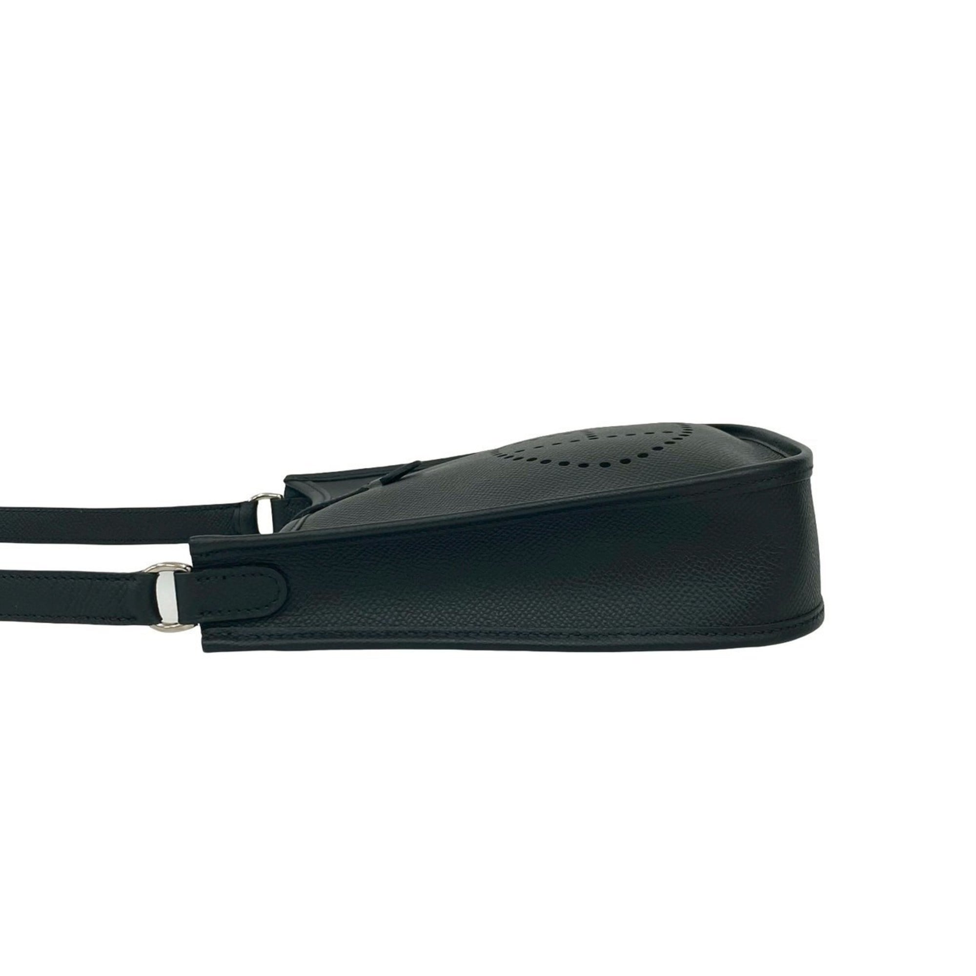 Hermes Black Epsom Leather Pochette Shoulder Bag (Pre-Owned)