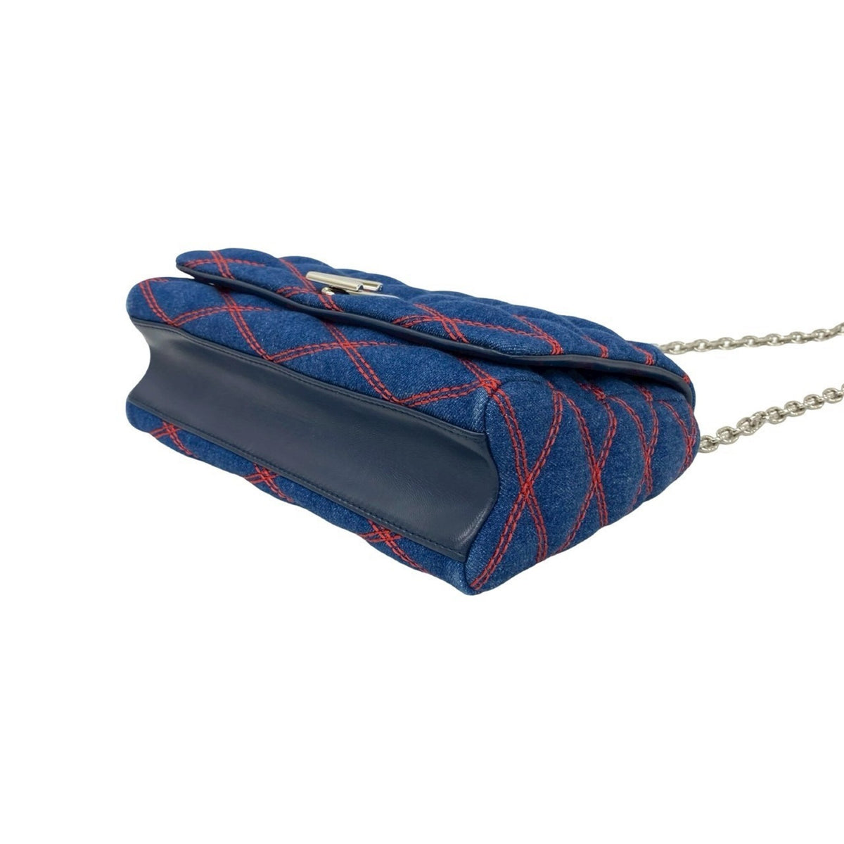 Louis Vuitton Blue Denim Shoulder Bag (Pre-Owned)