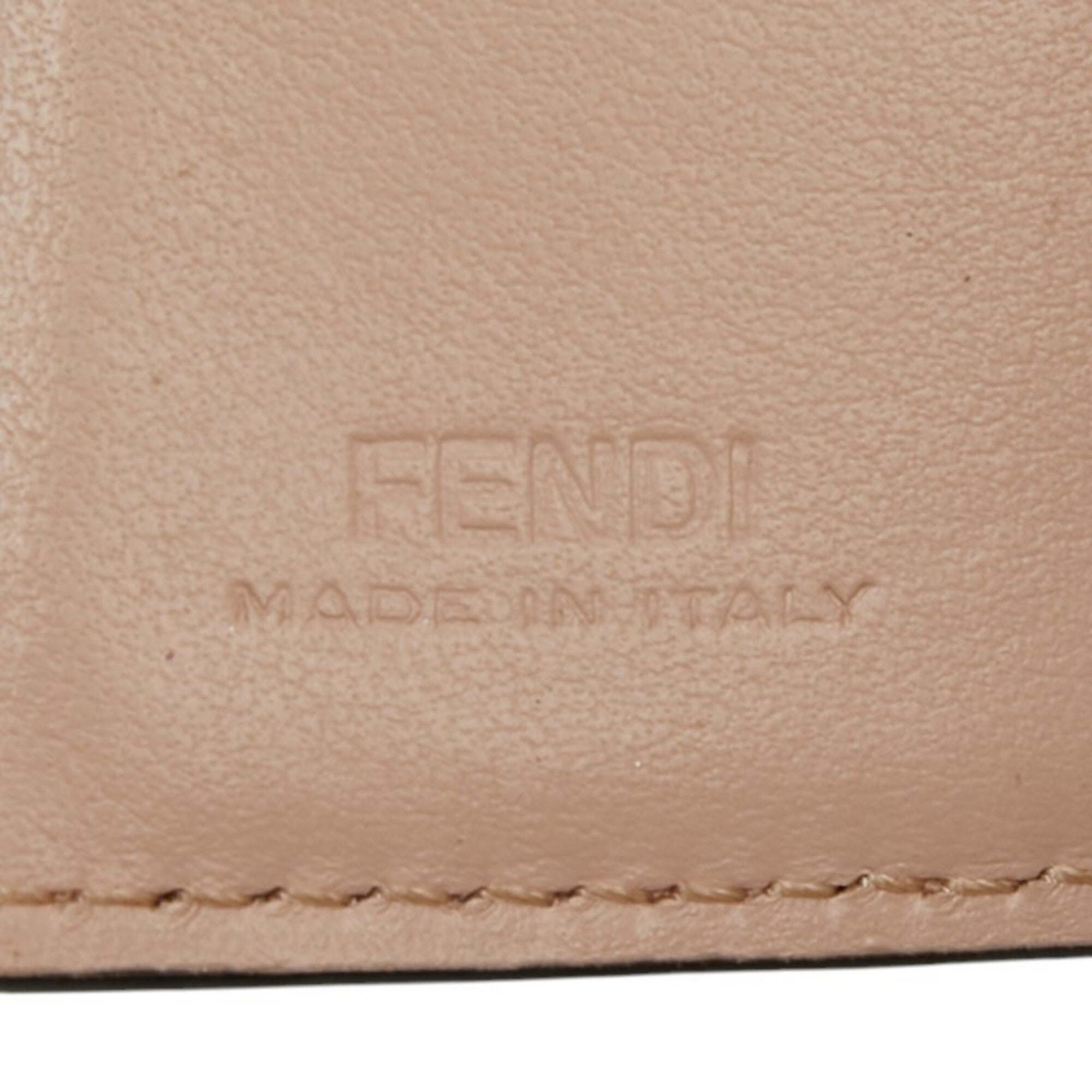Fendi Pink Leather Wallet (Tri-Fold) (Pre-Owned)