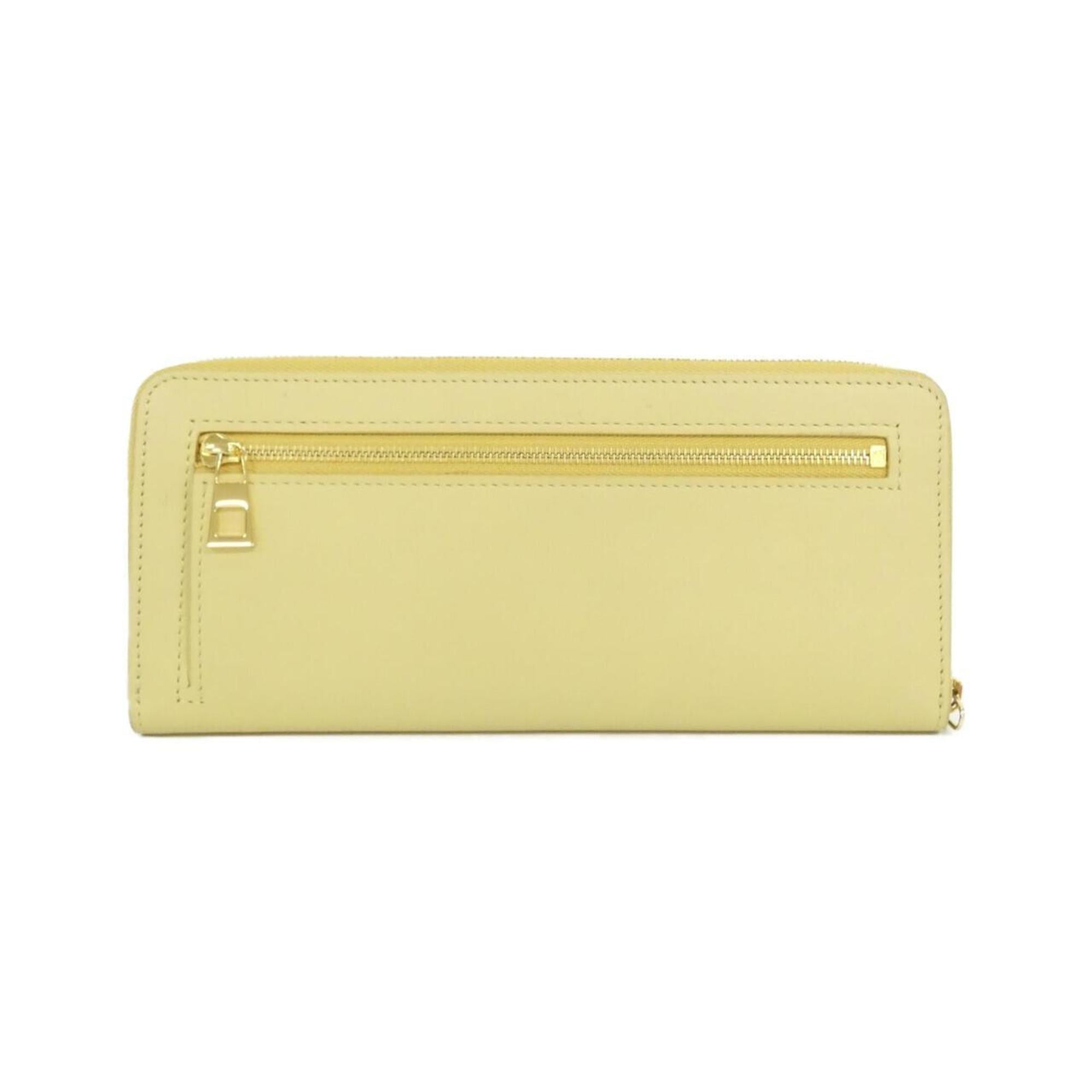 Loewe Yellow Leather Long Wallet (Bi-Fold) (Pre-Owned)