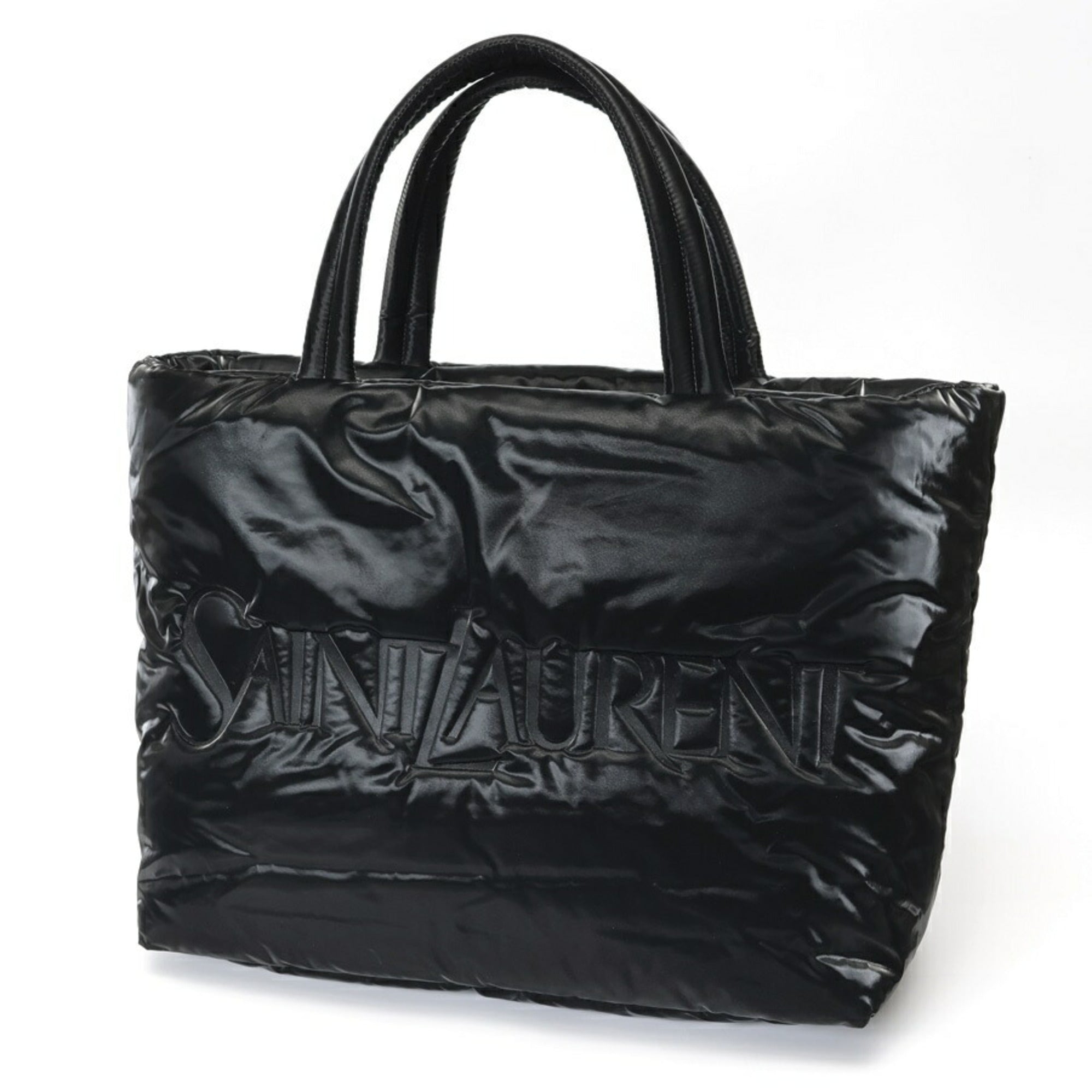 Saint Laurent Black Nylon Tote Bag (Pre-Owned)