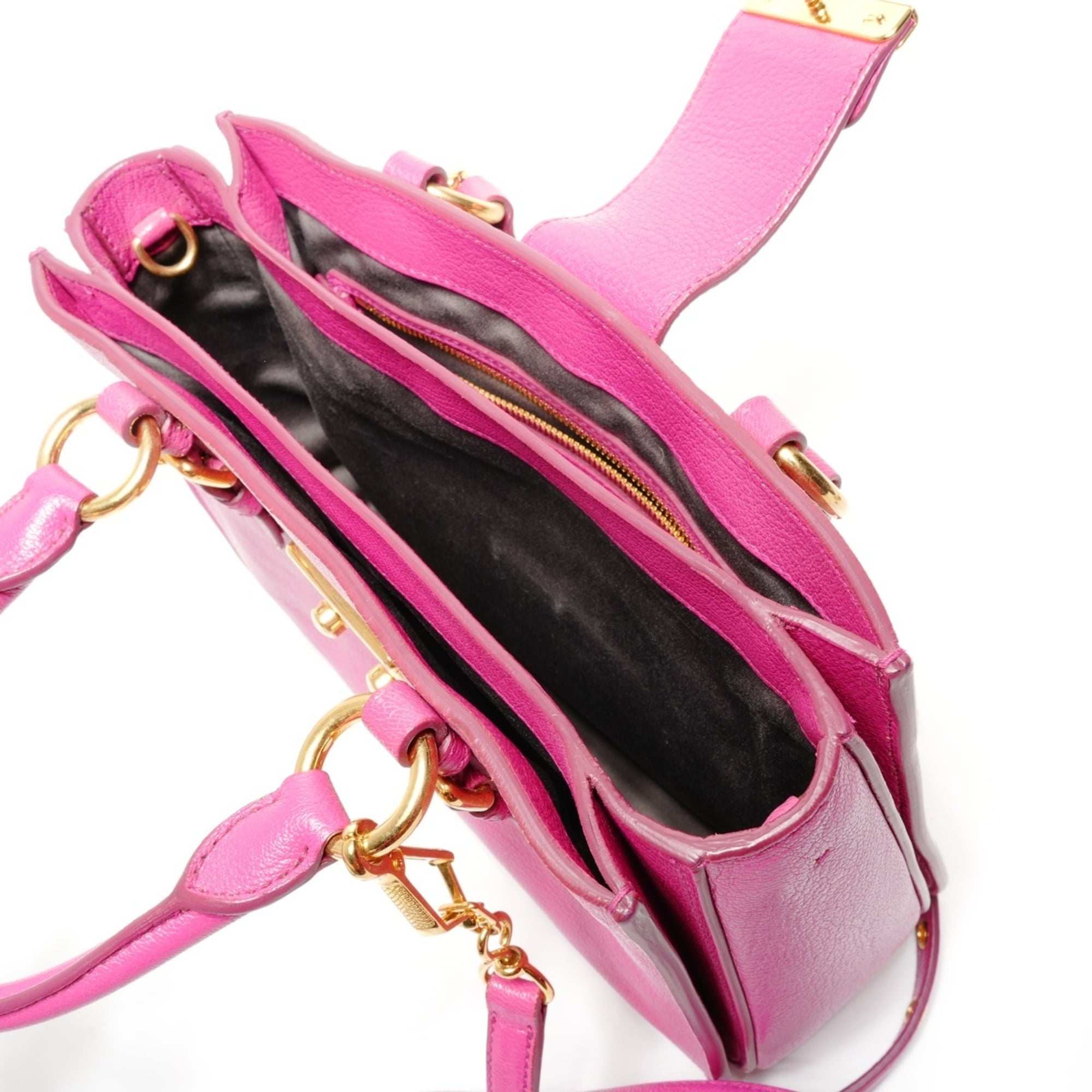 Miu Miu Pink Leather Shoulder Bag (Pre-Owned)