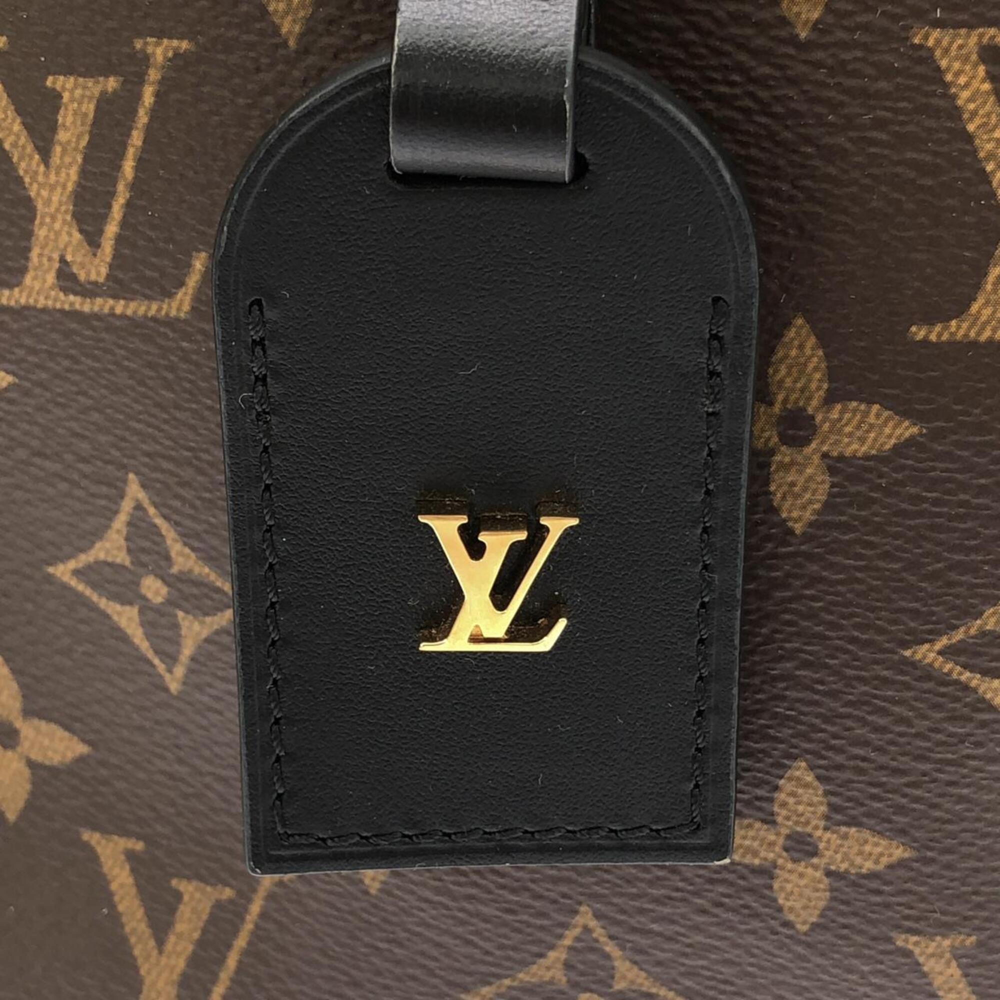 Louis Vuitton Black Marron Coated Canvas Shoulder Bag (Pre-Owned)