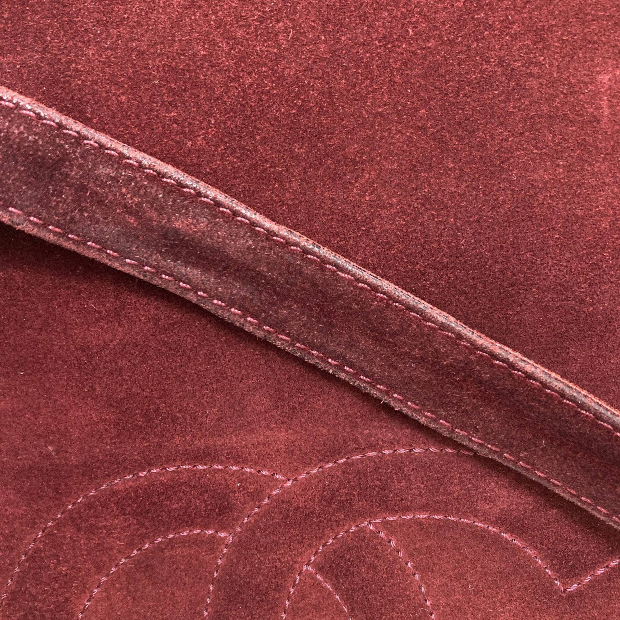 Chanel Bordeaux Leather Tote Bag (Pre-Owned)