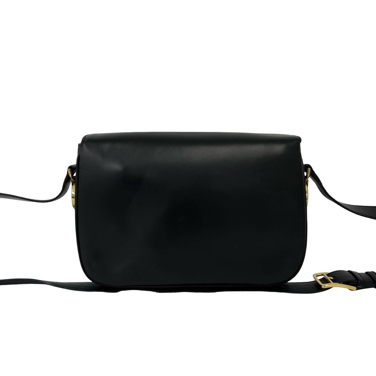 Celine Black Leather Crossbody Bag Pochette Shoulder Bag (Pre-Owned)