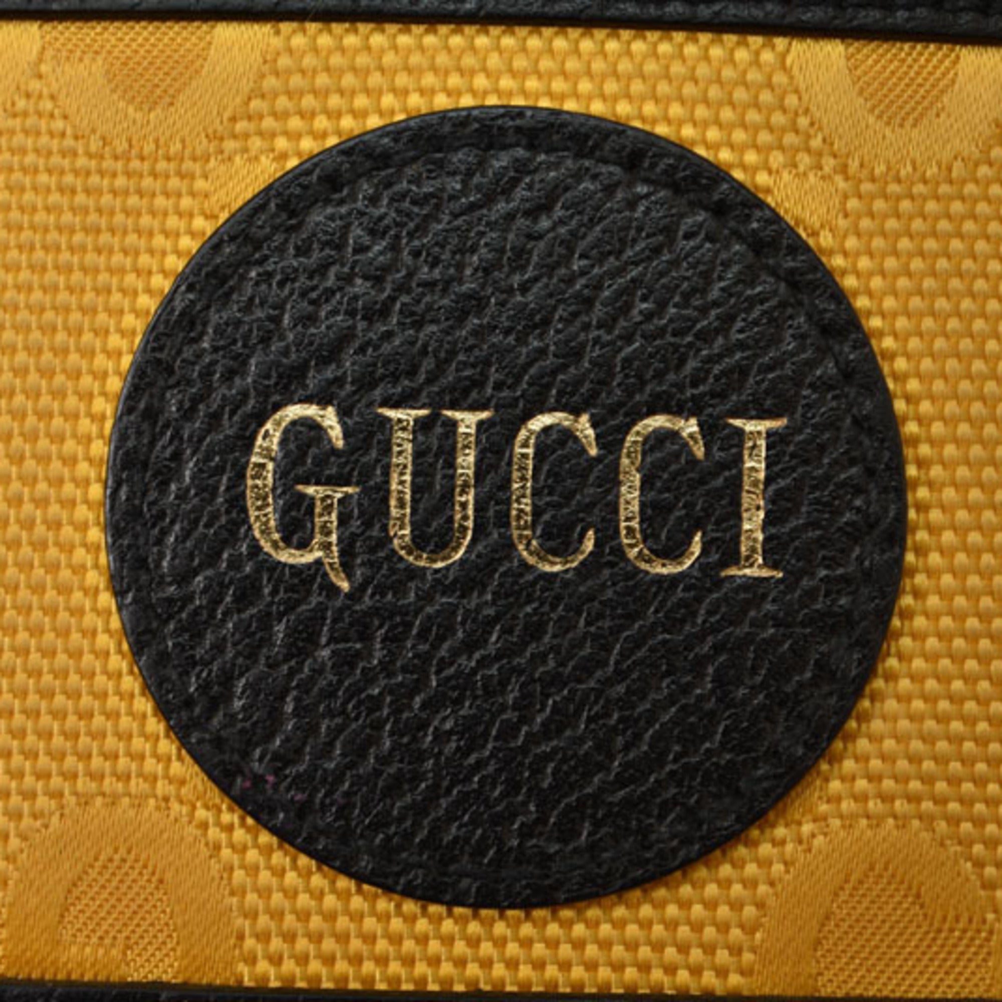 Gucci Black Yellow Leather Coin Purse/Coin Case (Pre-Owned)