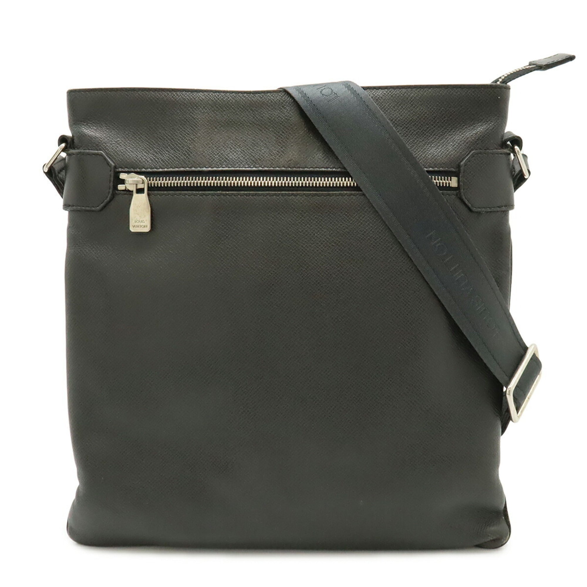Louis Vuitton Ardoise Black Leather Shoulder Bag (Pre-Owned)