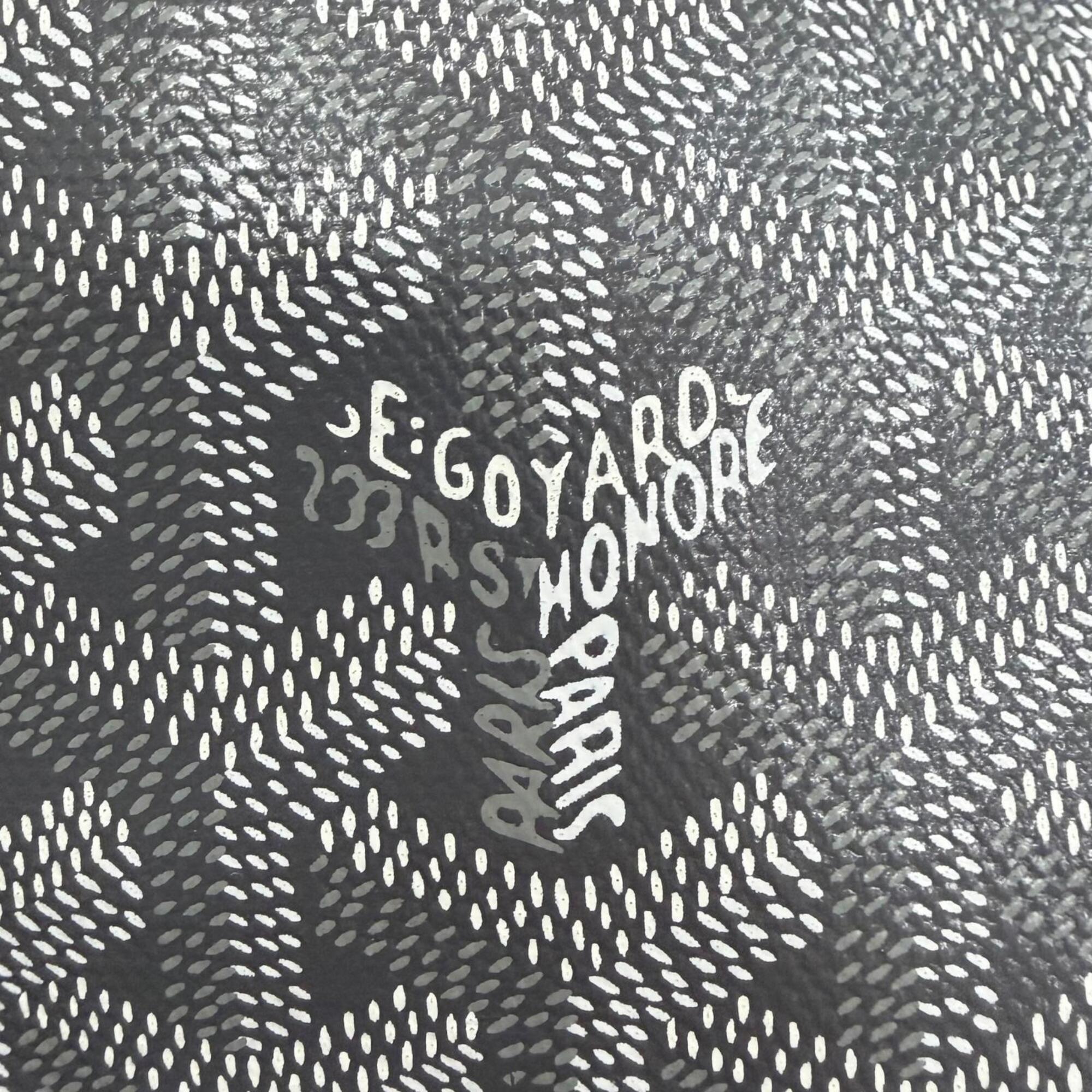 Goyard Gray Leather Canvas Pouch Tote Bag (Pre-Owned)