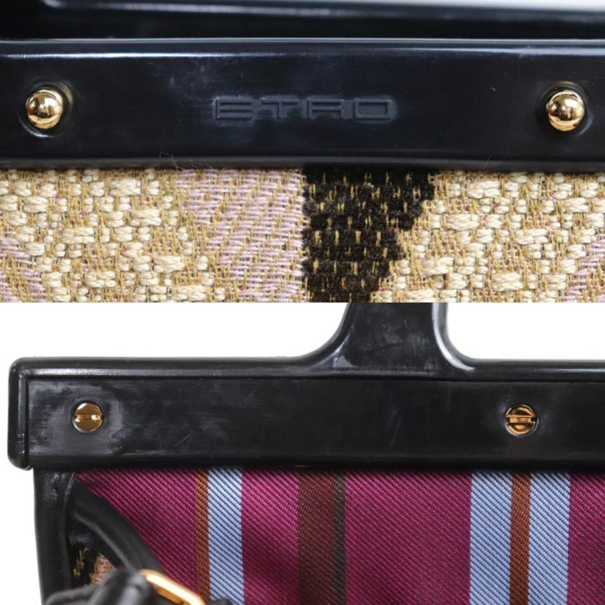 Etro Multi-Color Jacquard Plastic Shoulder Bag (Pre-Owned)