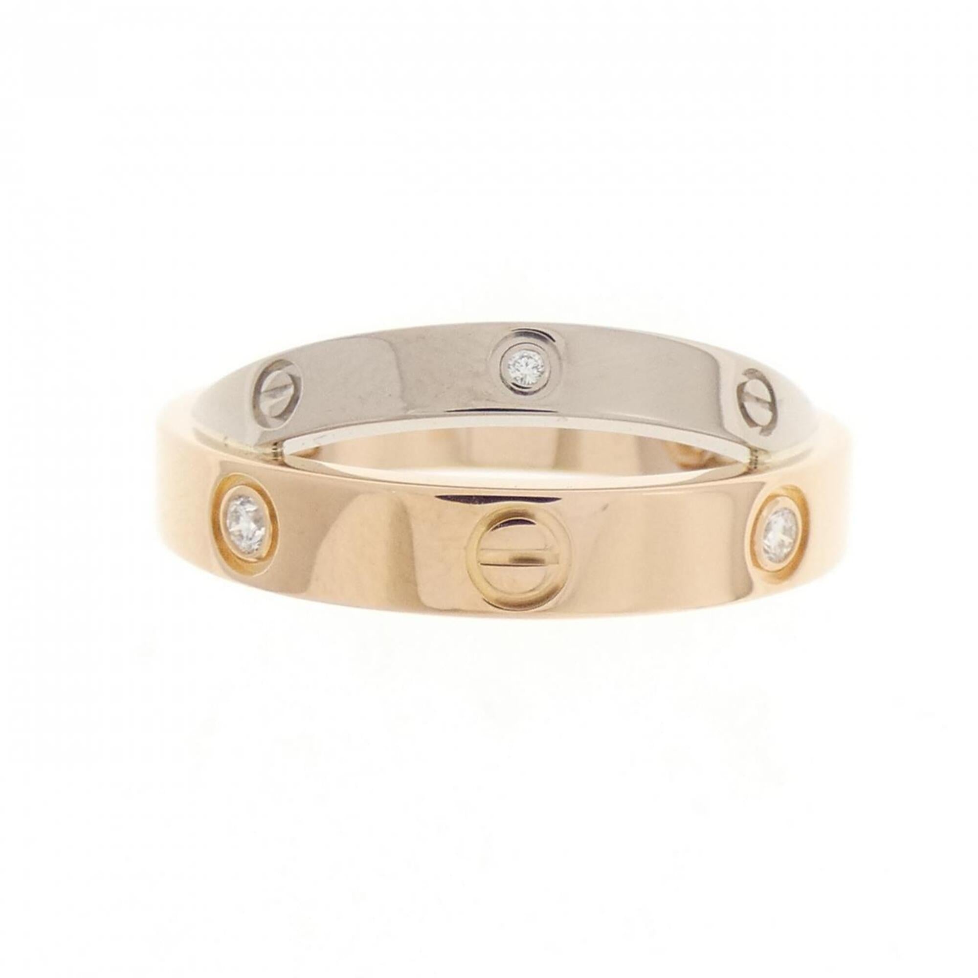 Cartier Pink Gold (18K) White Gold (18K) Band Ring (Pre-Owned)