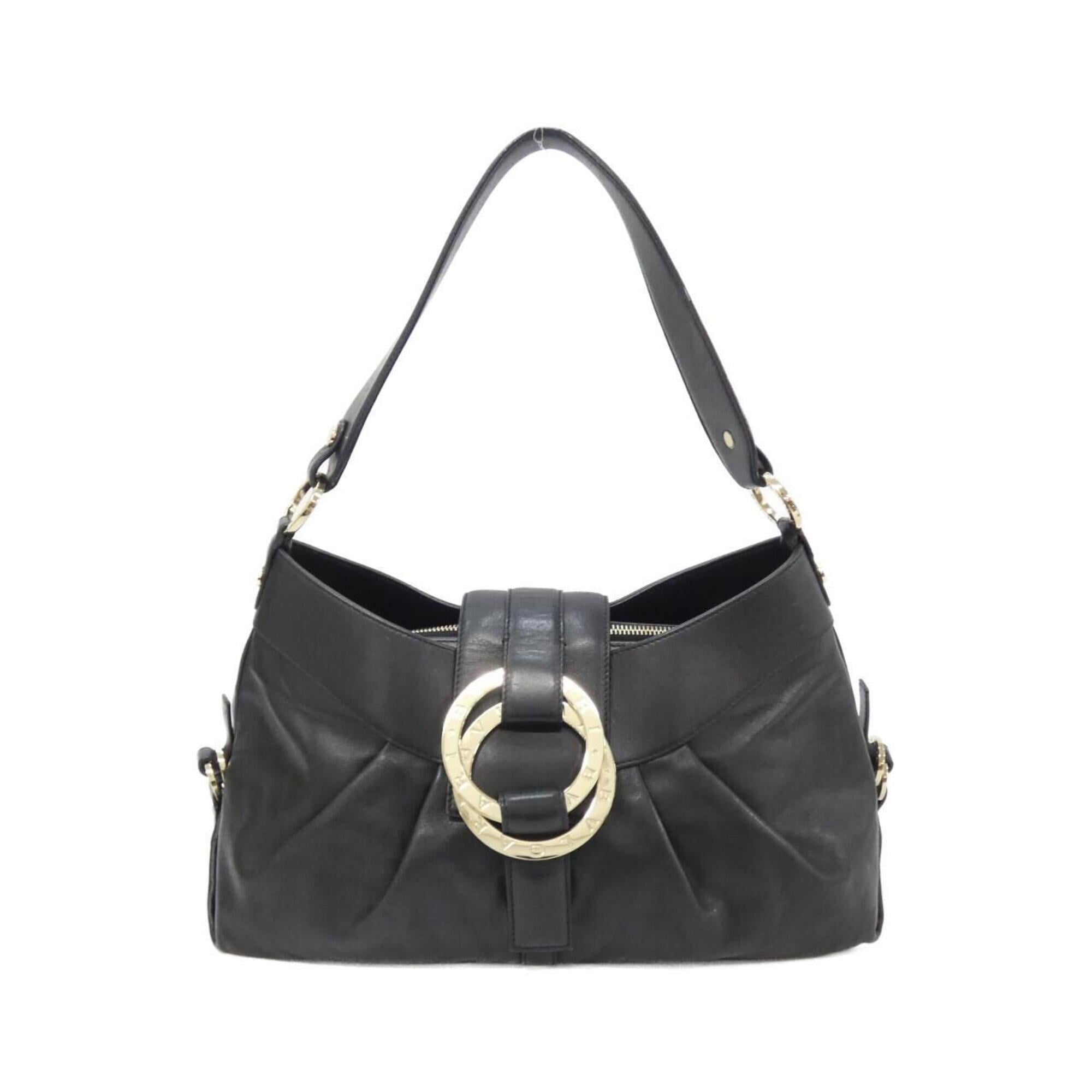 Bvlgari Black Leather Shoulder Bag (Pre-Owned)