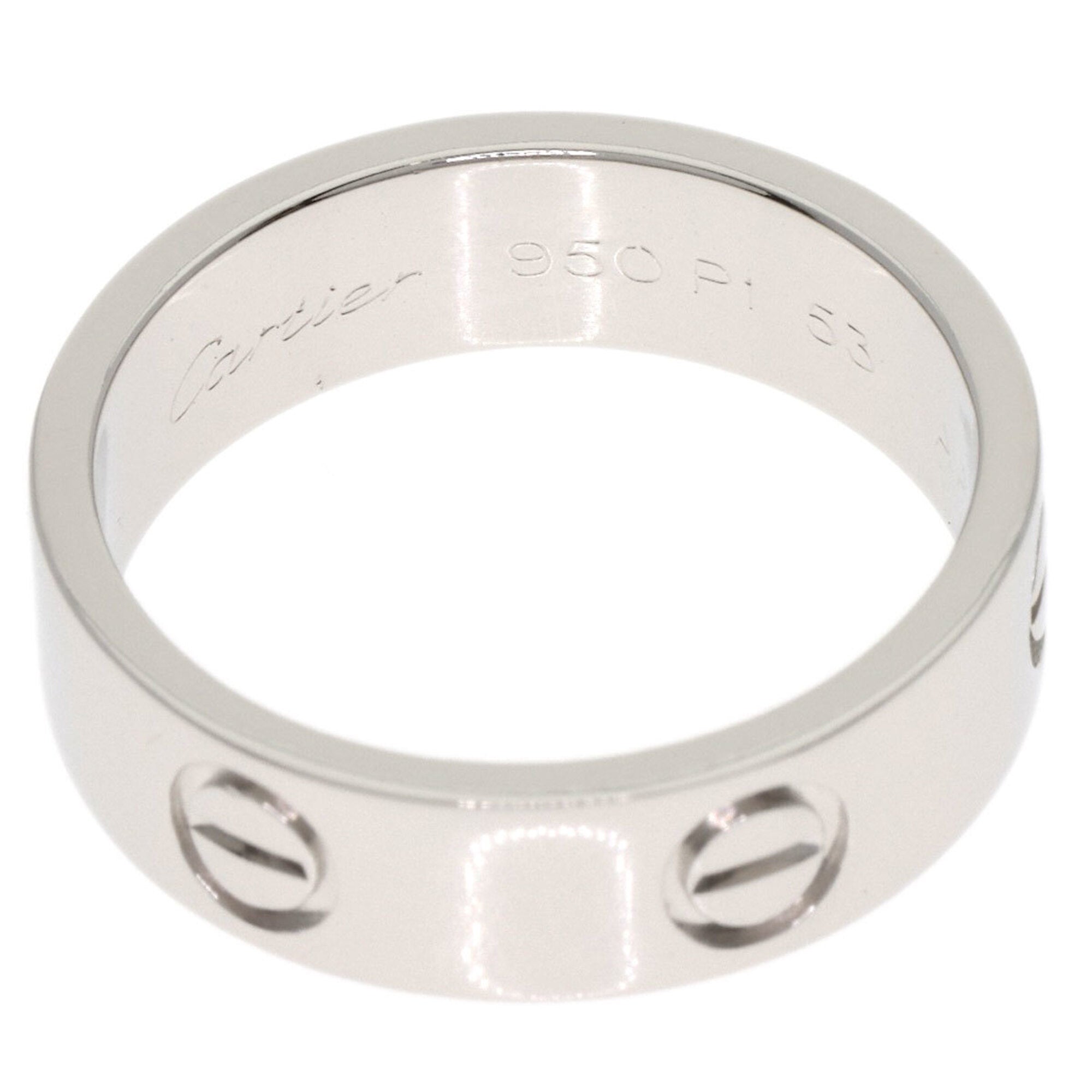 Cartier Love Platinum 950 Band Ring (Pre-Owned)