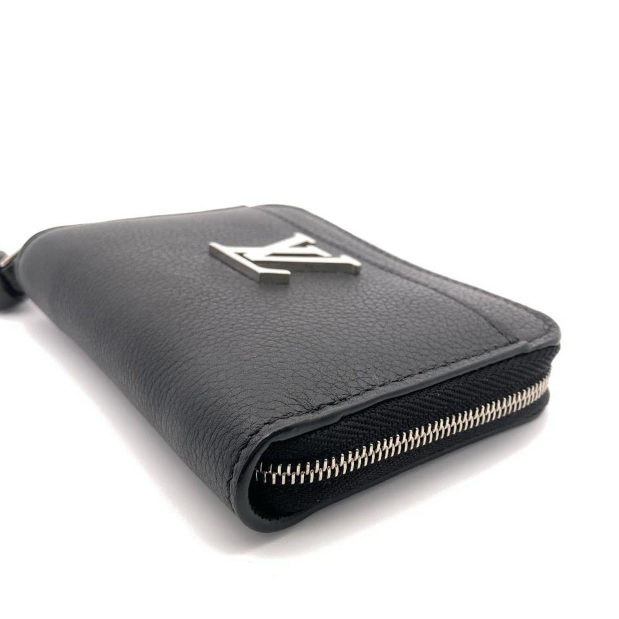 Louis Vuitton Black Noir Leather Coin Purse/Coin Case (Pre-Owned)