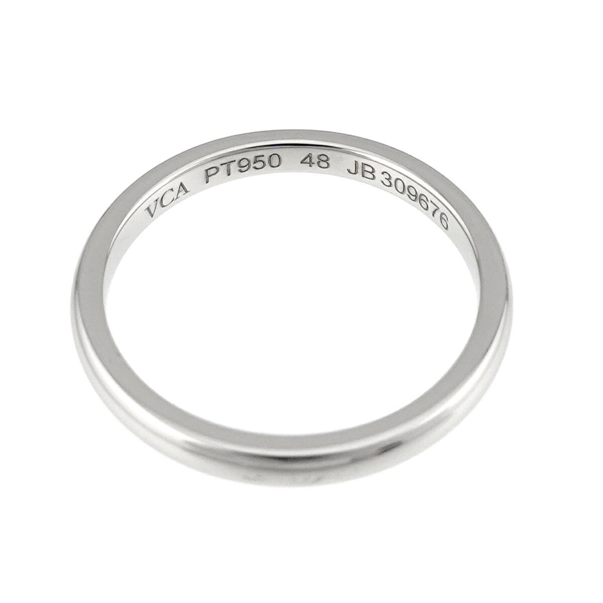 Van Cleef & Arpels Platinum 950 Band Ring (Pre-Owned)