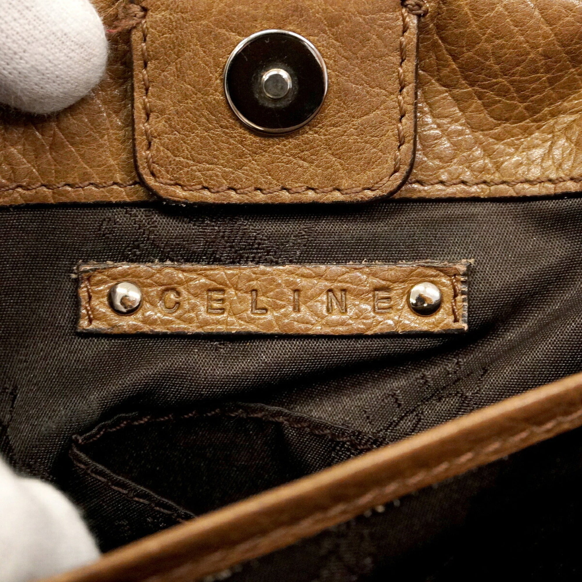 Celine Brown Leather Handbag (Pre-Owned)
