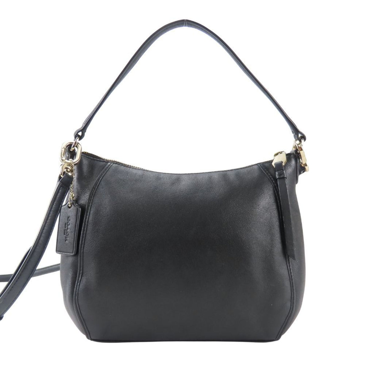 Coach Black Leather Shoulder Bag (Pre-Owned)