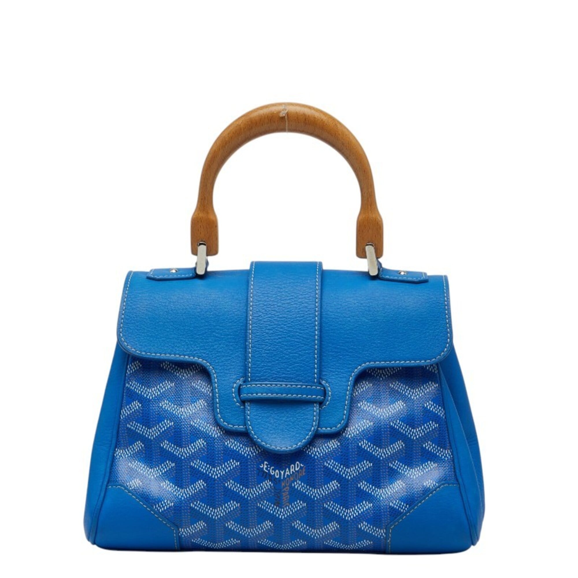 Goyard Blue Pvc Leather Handbag (Pre-Owned)