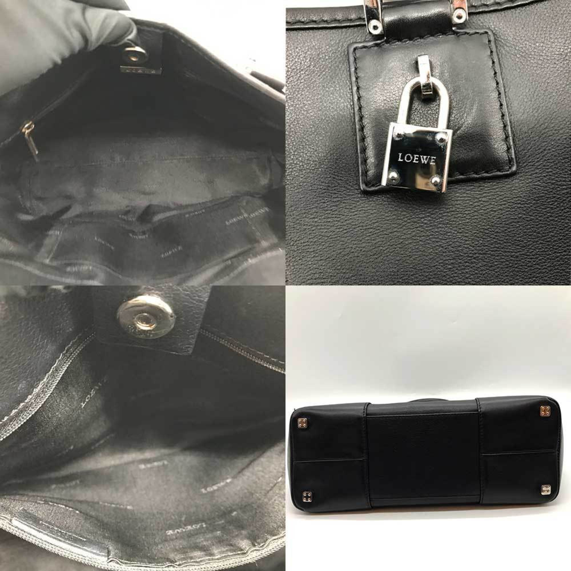 Loewe Black Leather Handbag (Pre-Owned)