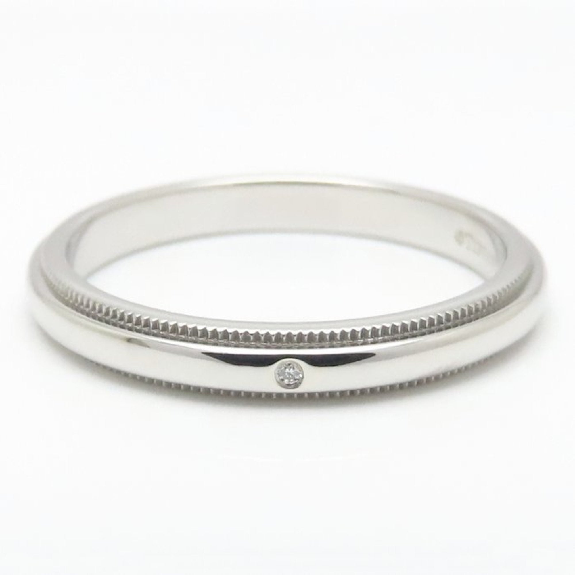 Tiffany Platinum Platinum 950 Band Ring (Pre-Owned)