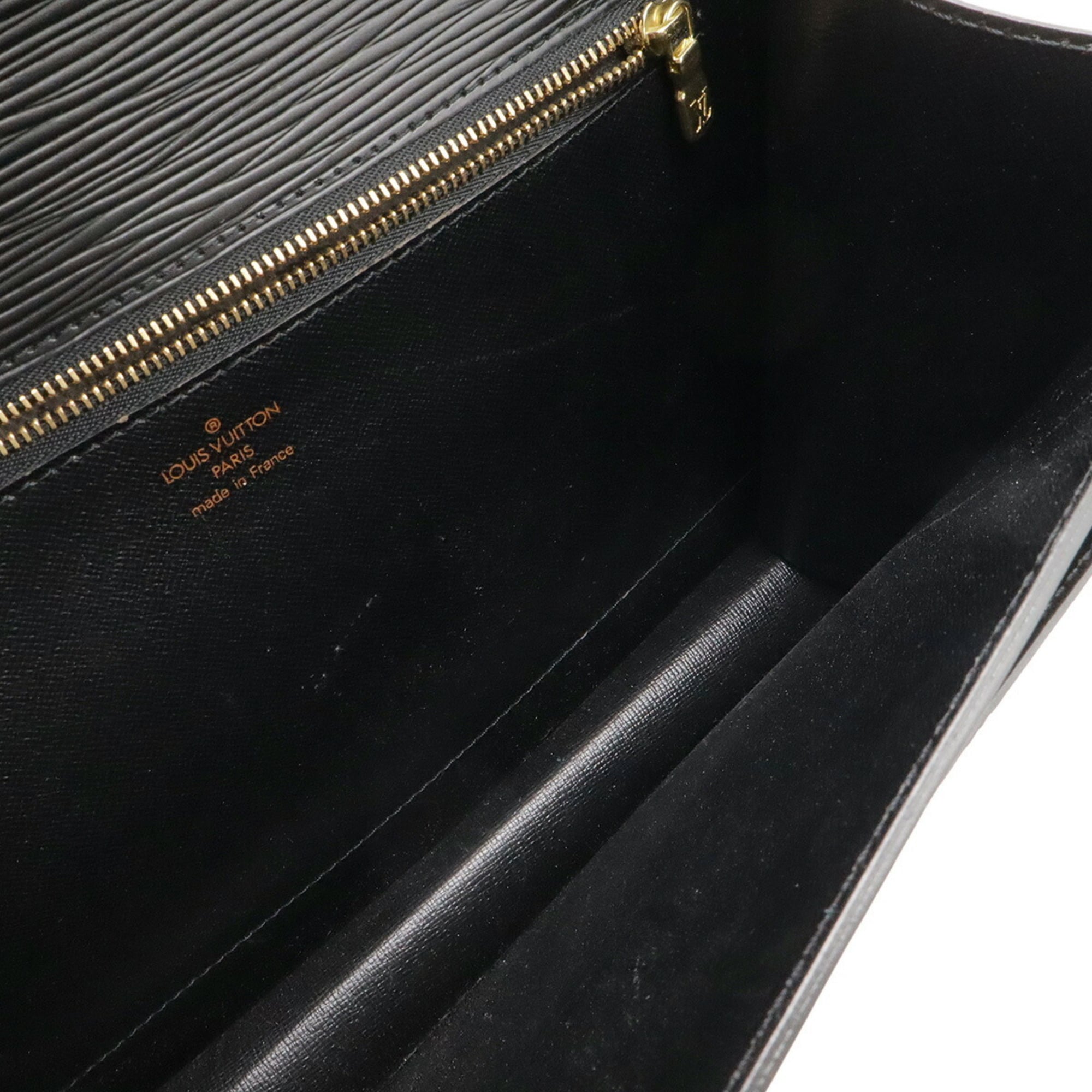 Louis Vuitton Black Galle Noir Epi Leather Handbag Shoulder Bag (Pre-Owned)