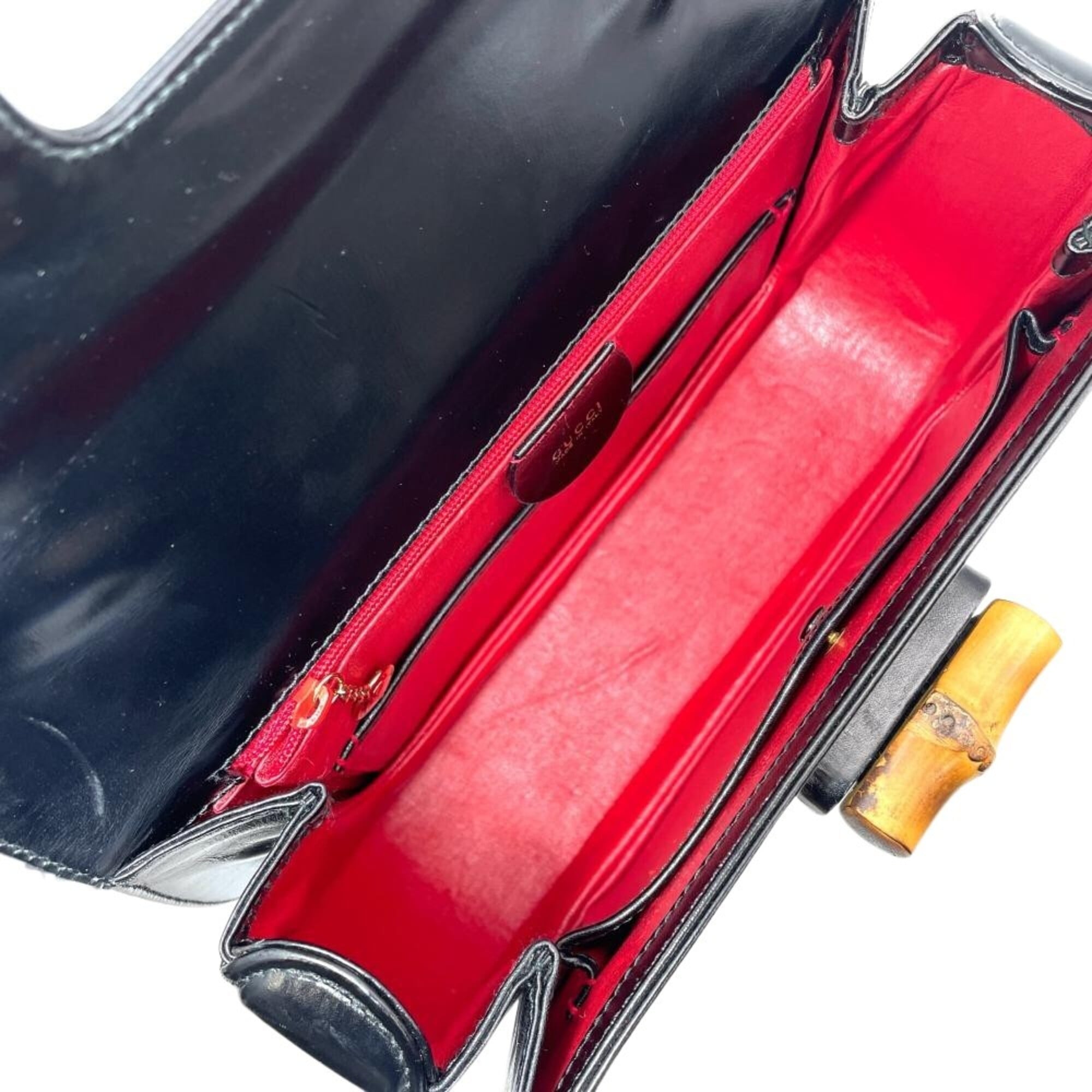 Gucci Black Leather Handbag (Pre-Owned)