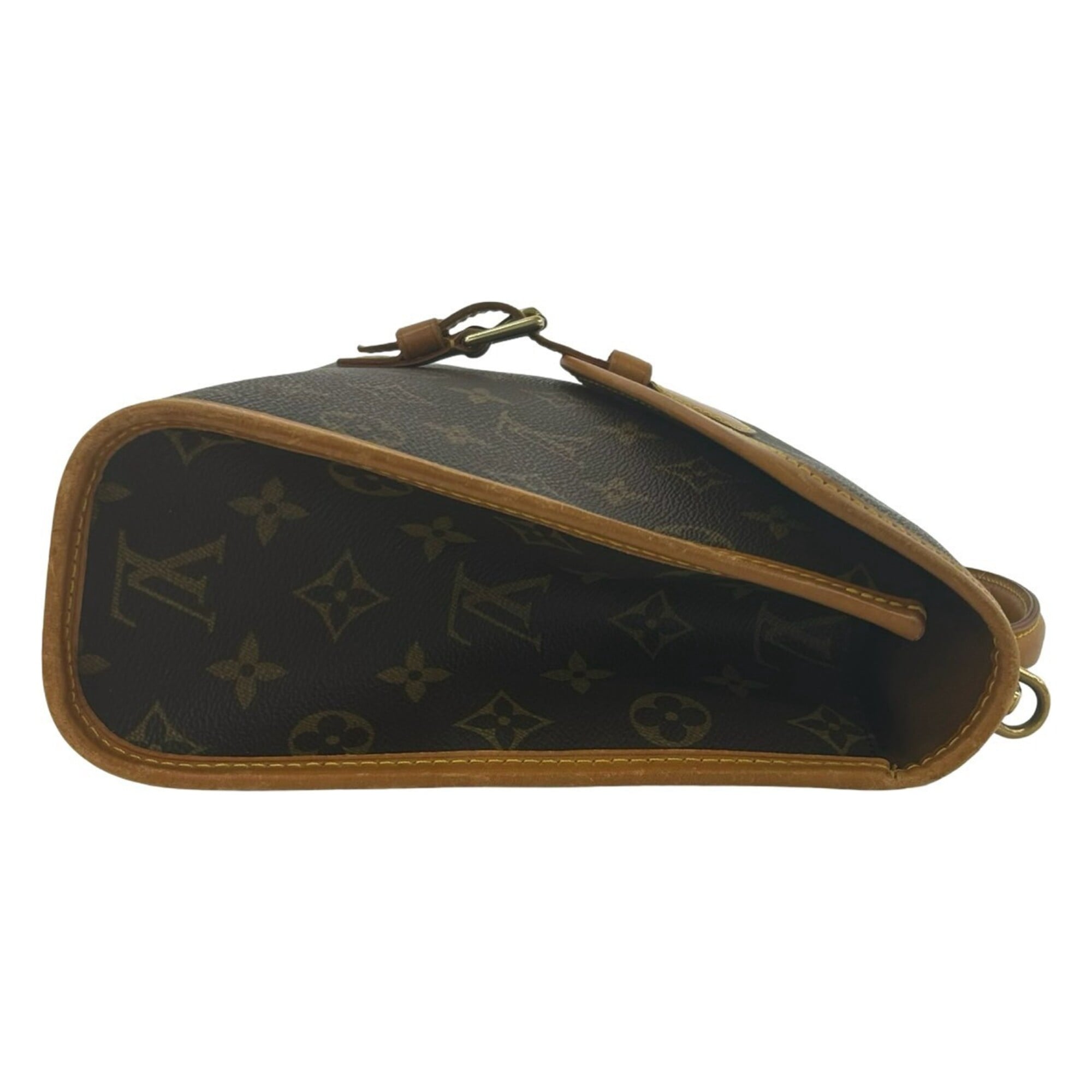Louis Vuitton Brown Leather Pvc Handbag Shoulder Bag (Pre-Owned)