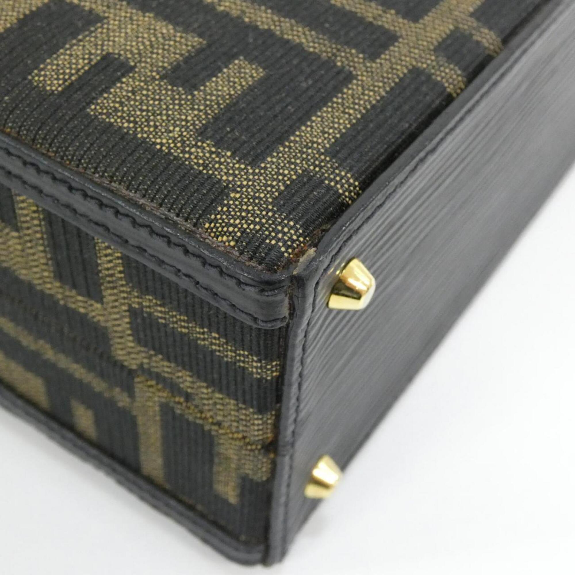 Fendi Brown Canvas Handbag (Pre-Owned)