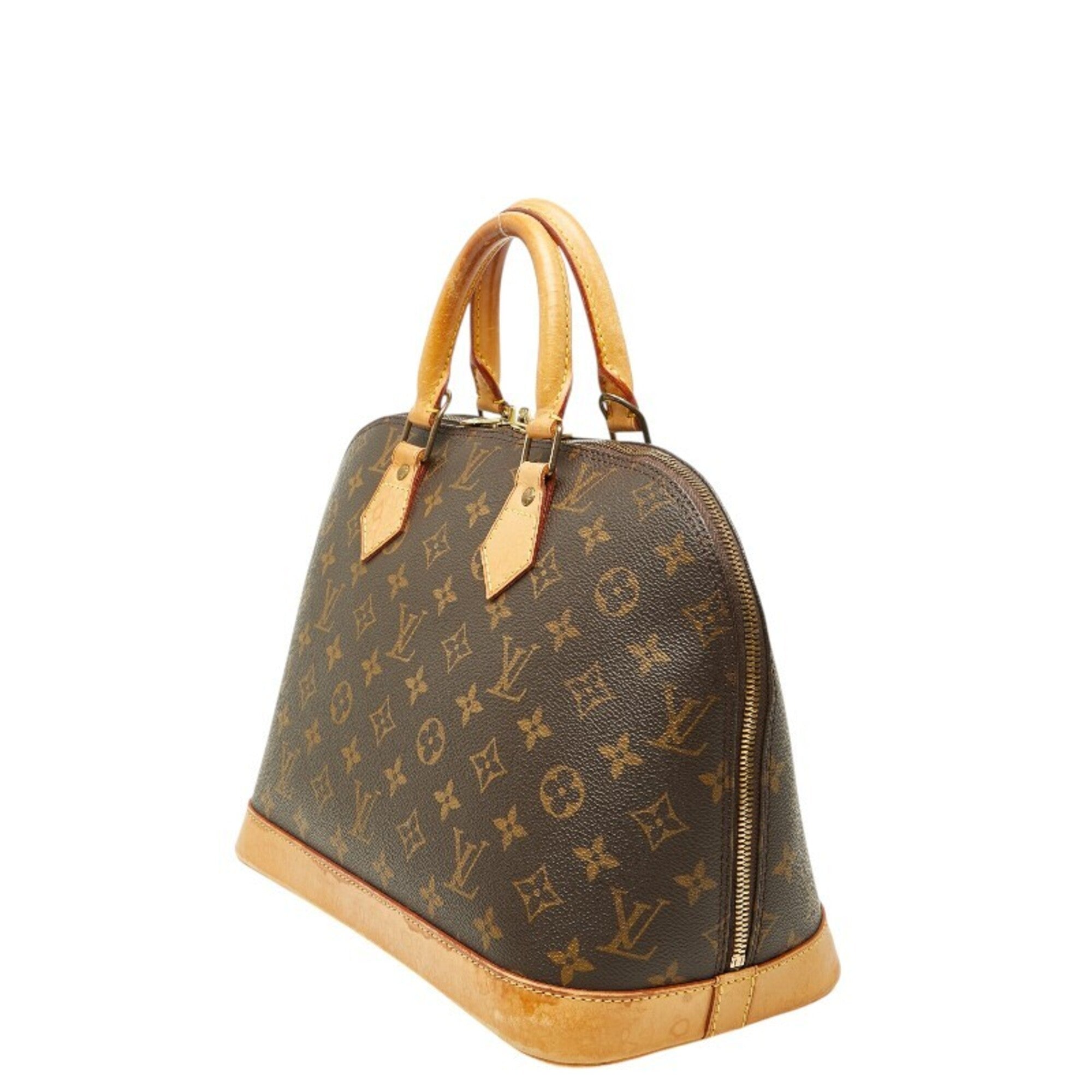 Louis Vuitton Brown Pvc Leather Handbag (Pre-Owned)