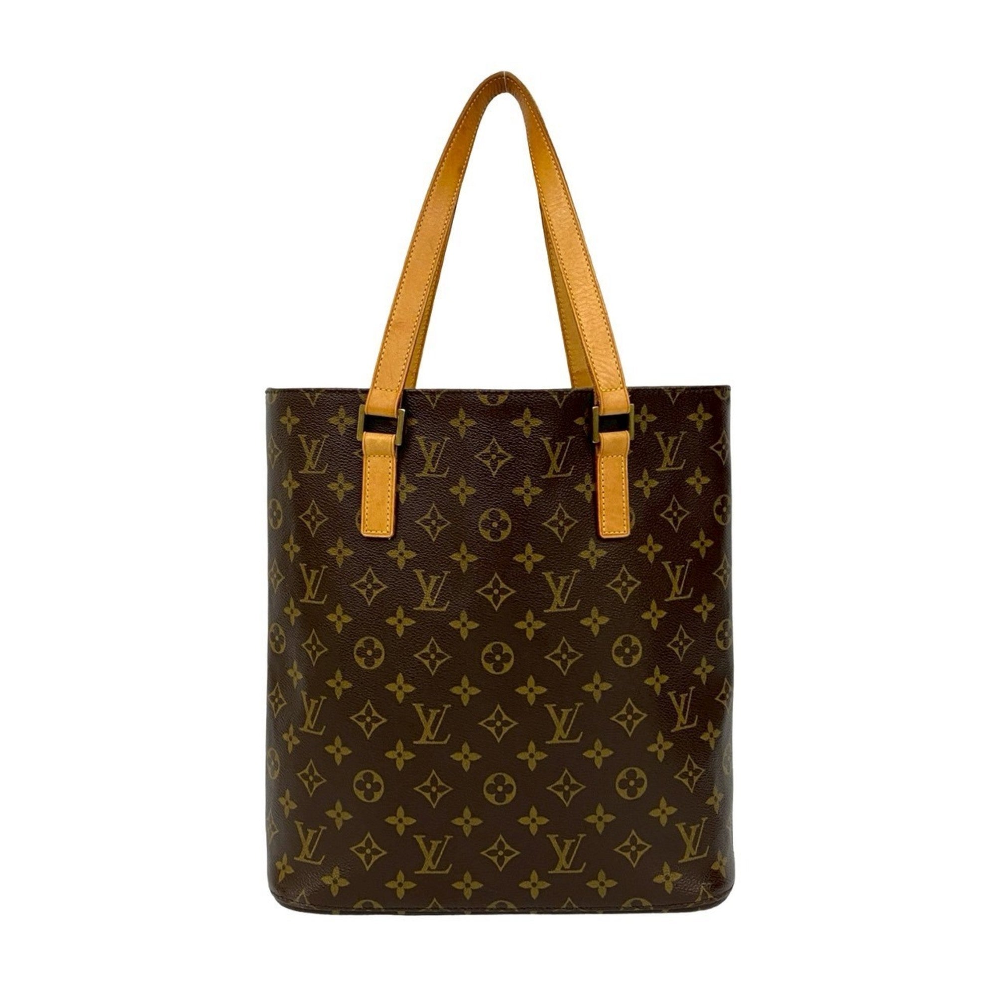 Louis Vuitton Brown Leather Pvc Shoulder Bag Tote Bag (Pre-Owned)
