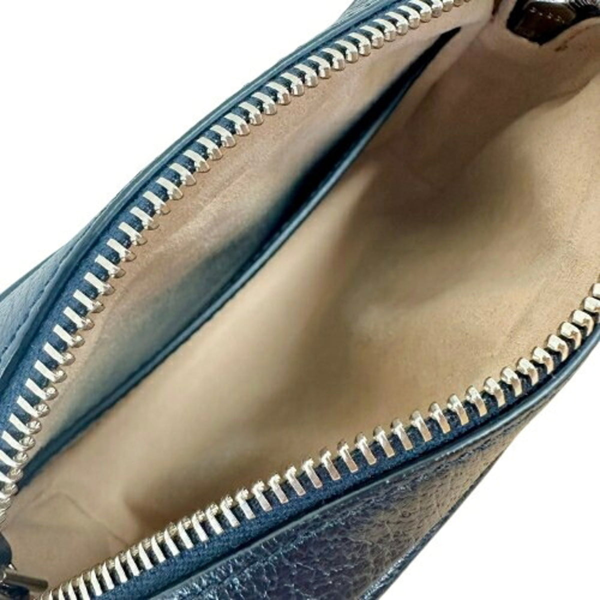 Gucci Beige Navy Gg Supreme Shoulder Bag (Pre-Owned)