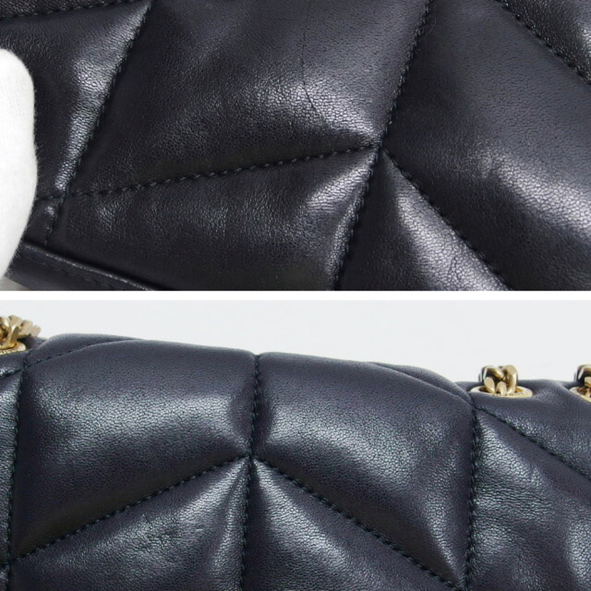 Saint Laurent Black Leather Shoulder Bag (Pre-Owned)