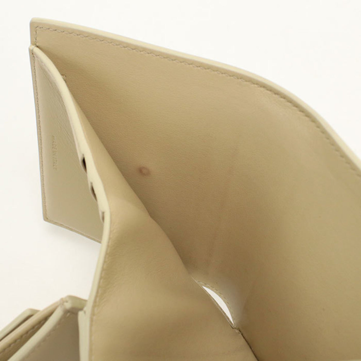 Celine Beige Leather Wallet (Tri-Fold) (Pre-Owned)