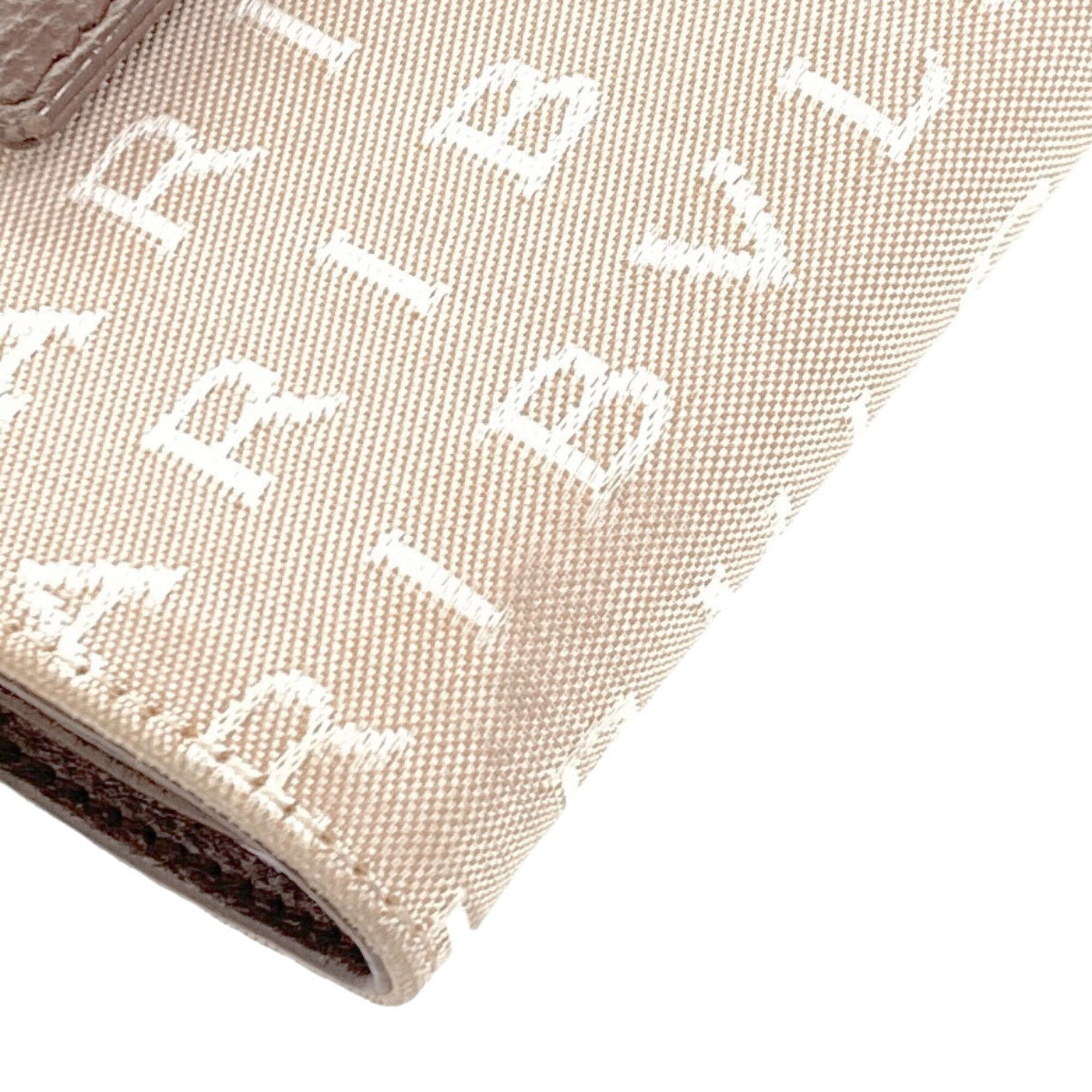 Bvlgari Logomania Brown Canvas Leather Wallet (Bi-Fold) (Pre-Owned)